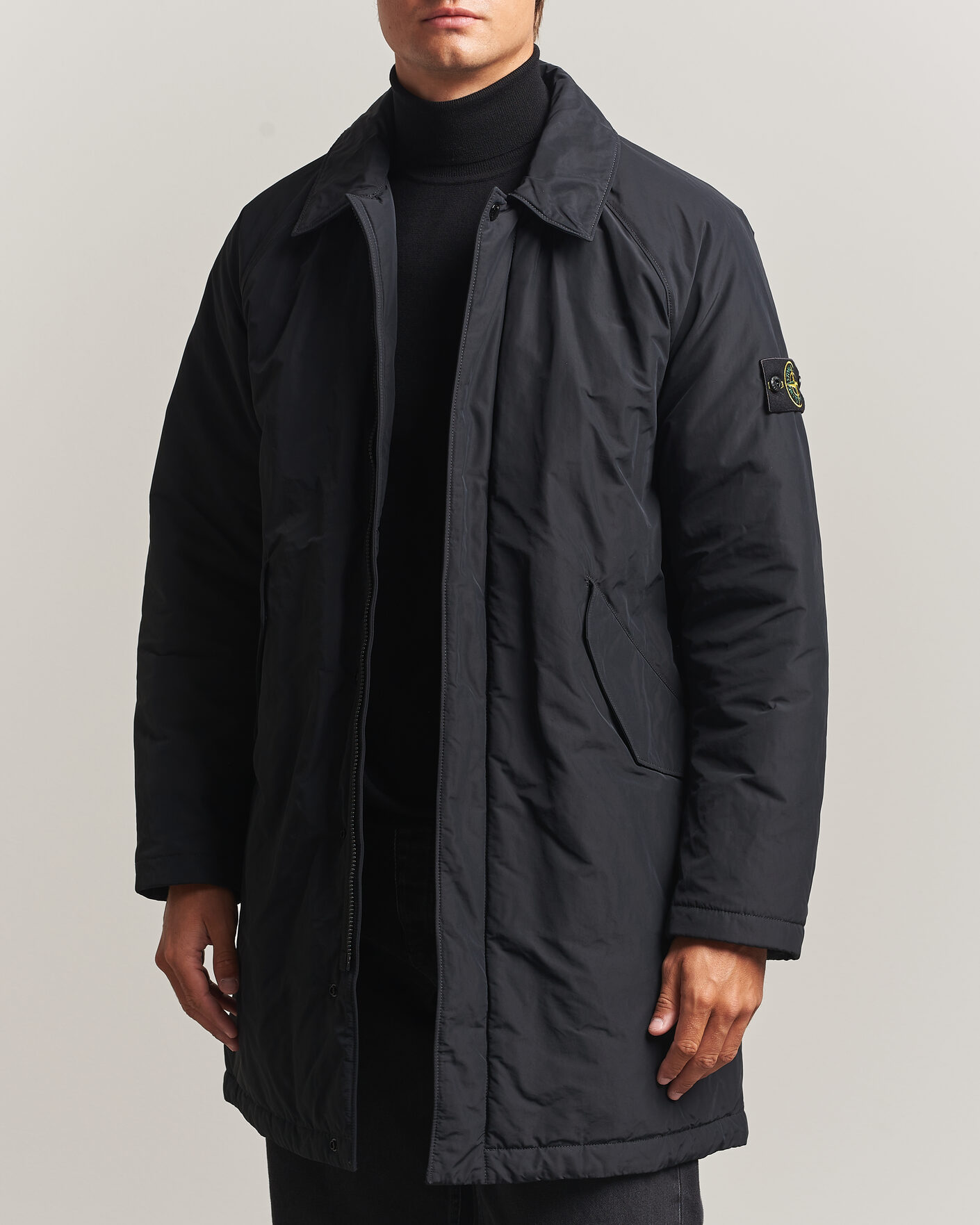 Herre | Jakker | Stone Island | Micro Reps Padded Coat Black