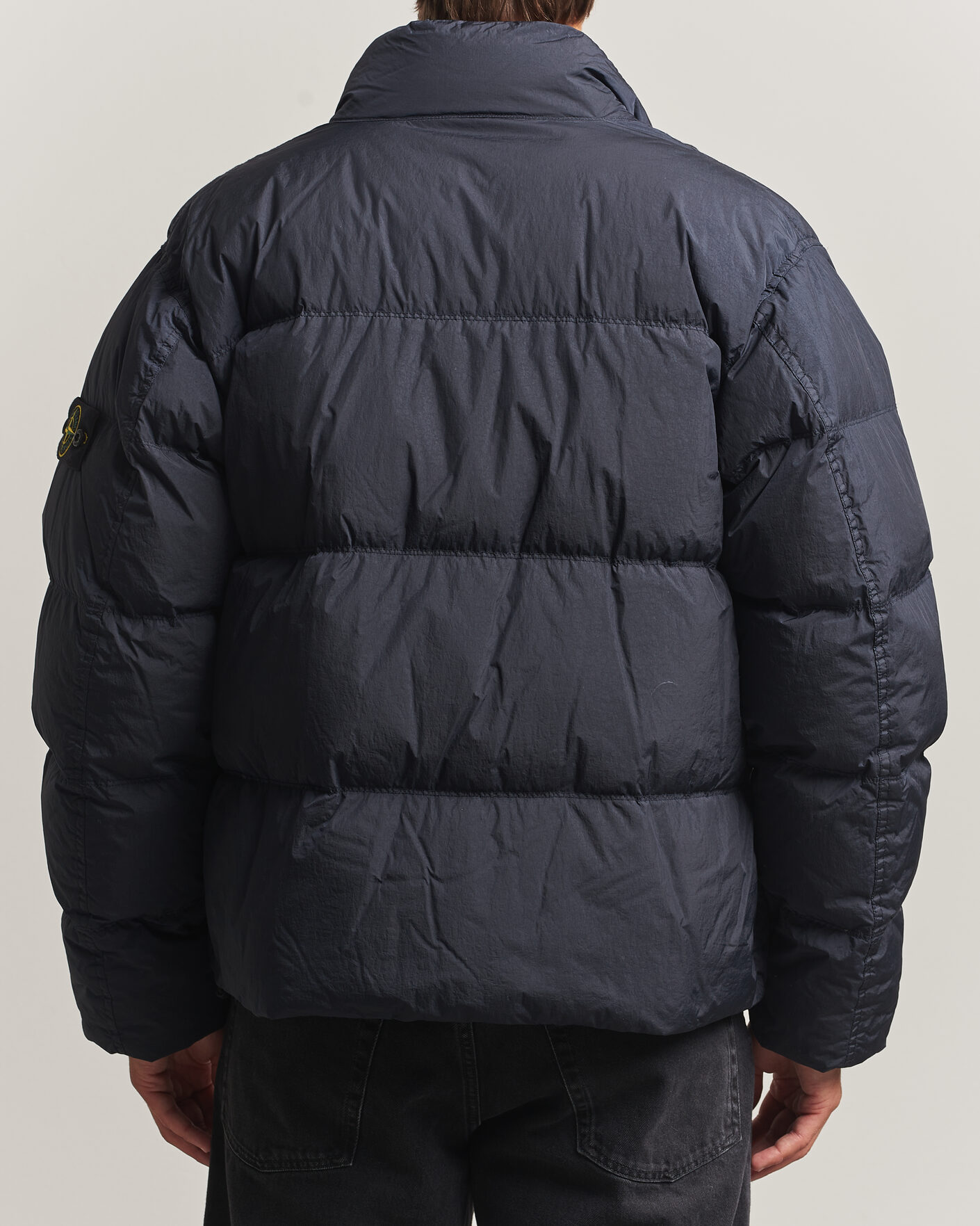 Herre | Jakker | Stone Island | Crinkle Reps Padded Down Jacket Navy Blue