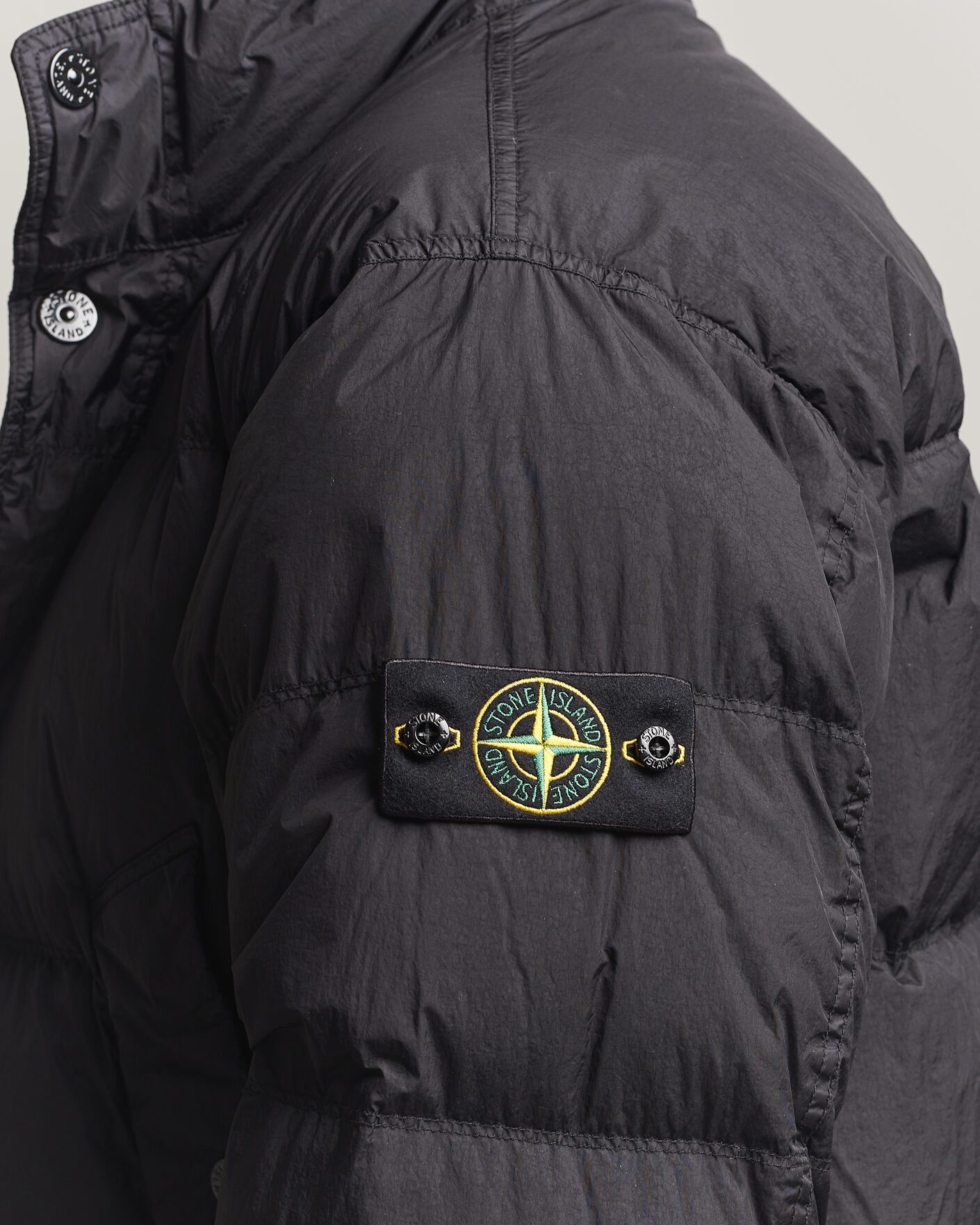 Herre | Jakker | Stone Island | Crinkle Reps Padded Down Jacket Black