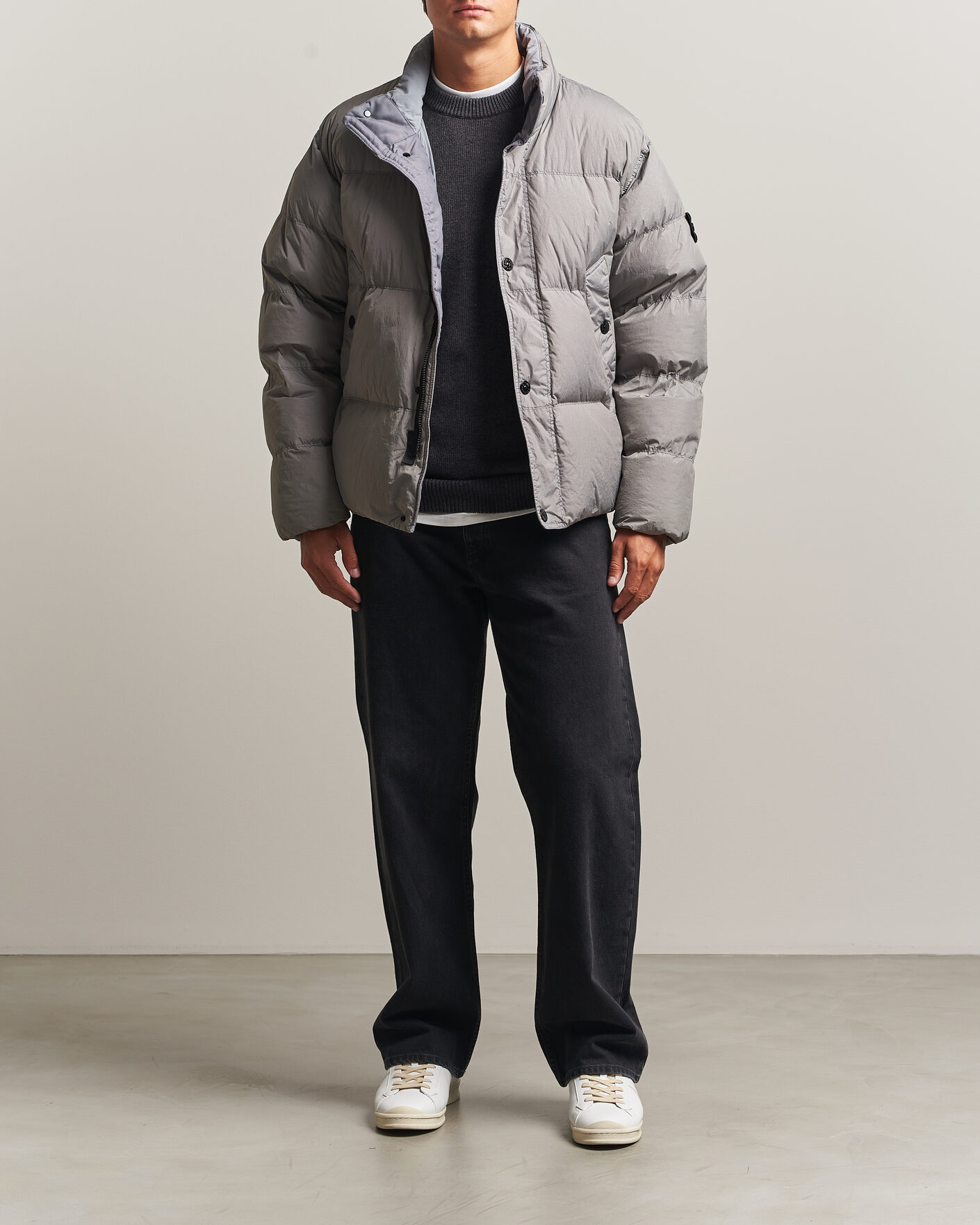 Herre | Jakker | Stone Island | Crinkle Reps Padded Down Jacket Grey