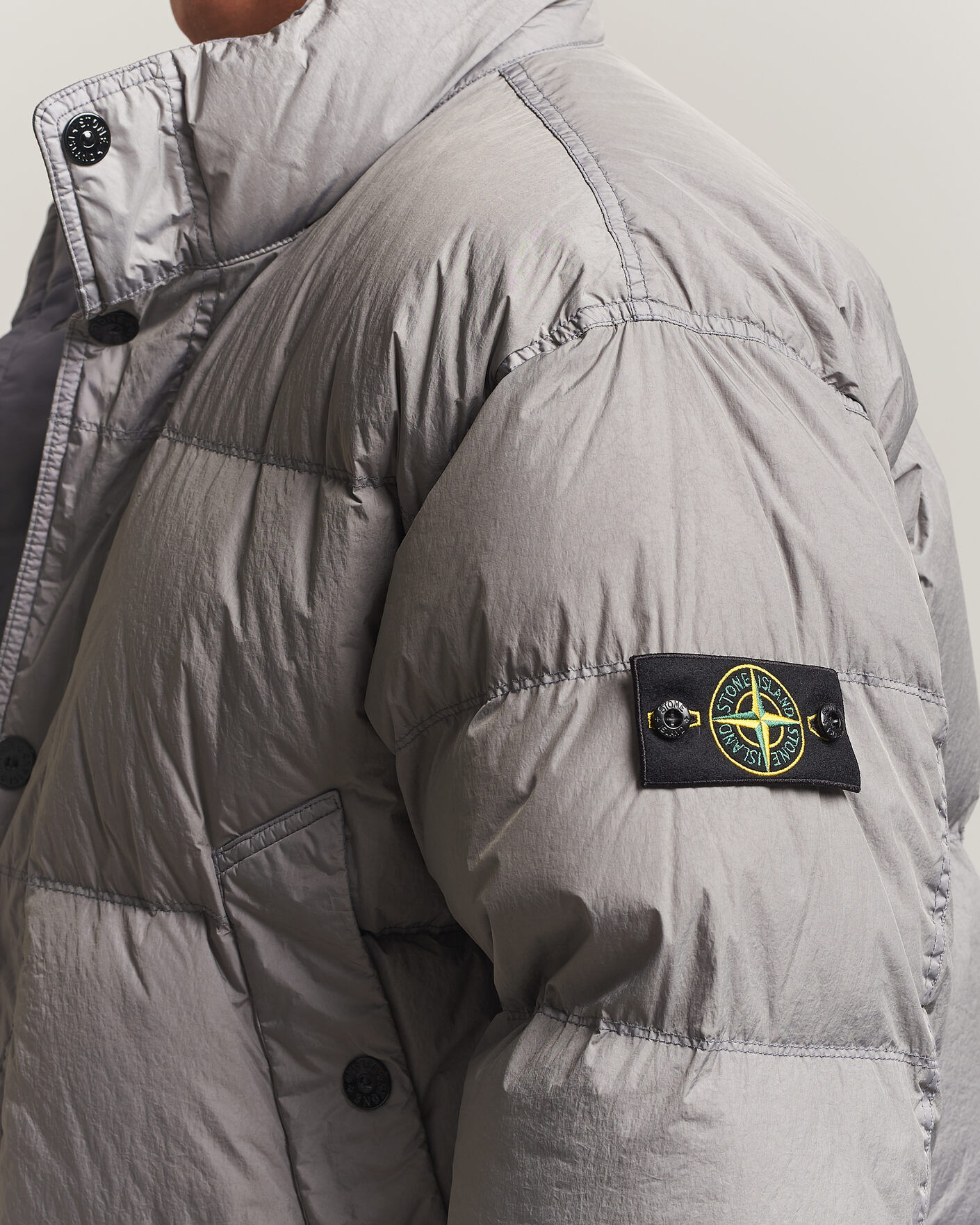 Herre | Jakker | Stone Island | Crinkle Reps Padded Down Jacket Grey