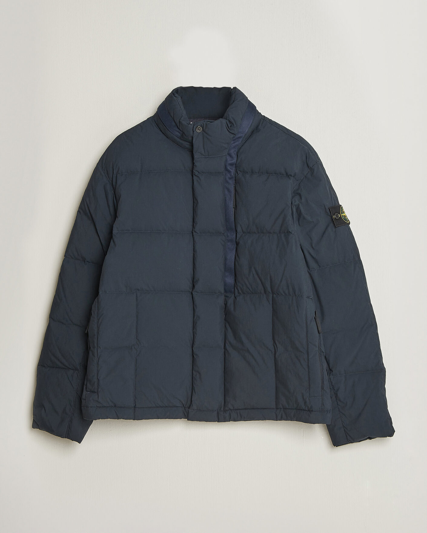 Herre | Jakker | Stone Island | Cotton/Nylon Padded Down Jacket Navy Blue