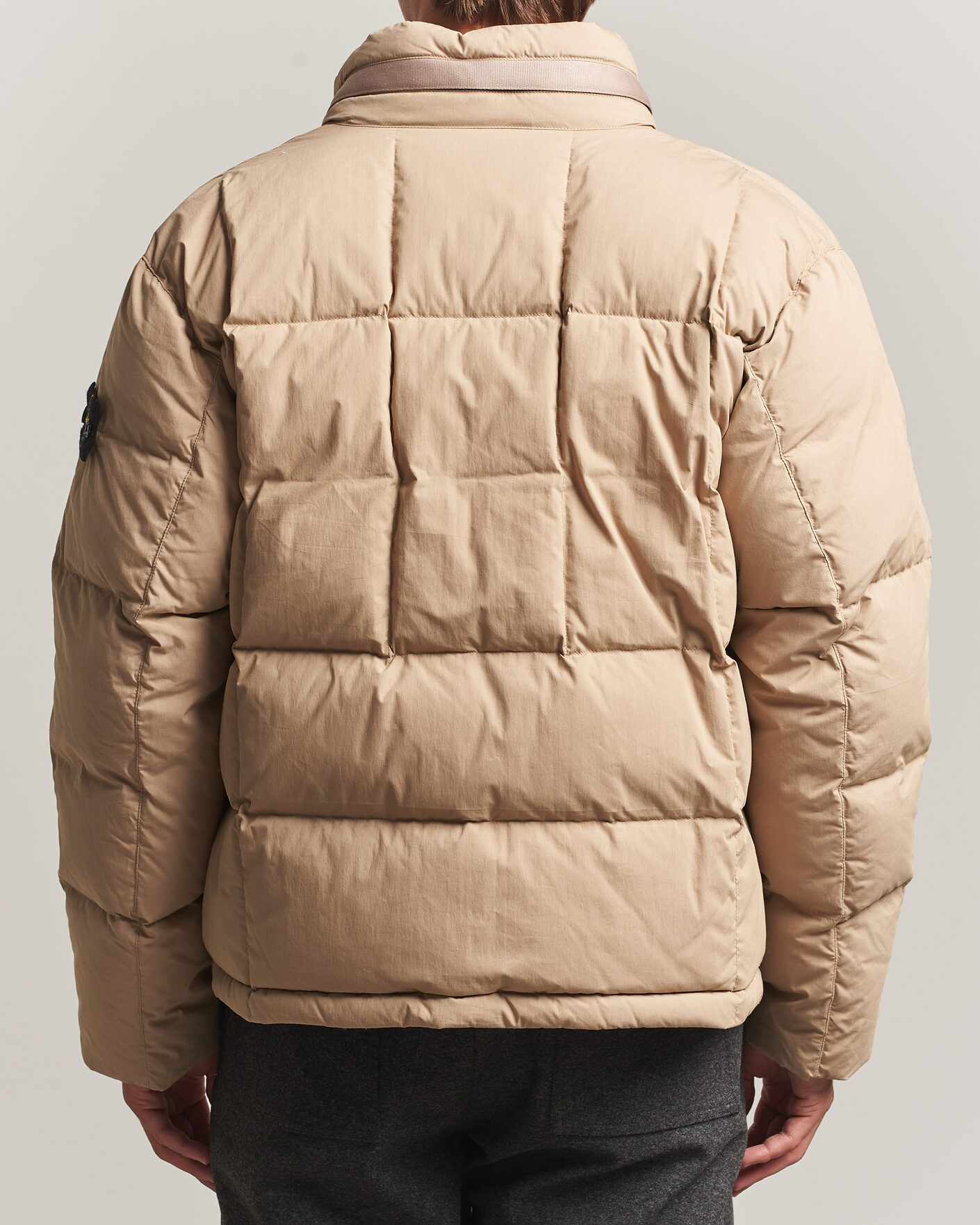 Herre | Jakker | Stone Island | Cotton/Nylon Padded Down Jacket Biscuit