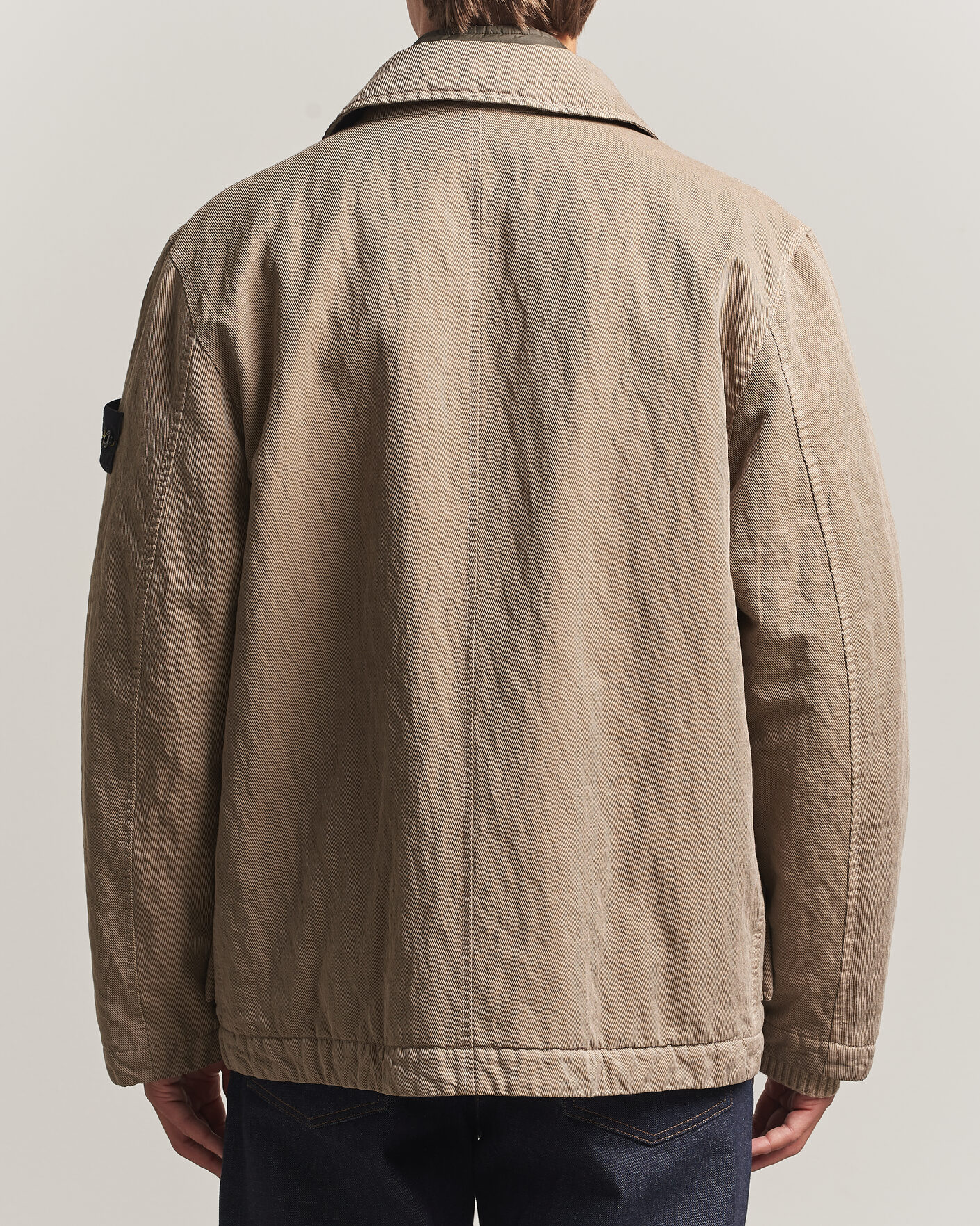 Herre | Jakker | Stone Island | Diagonal Cotton/Wool Field Jacket Biscuit
