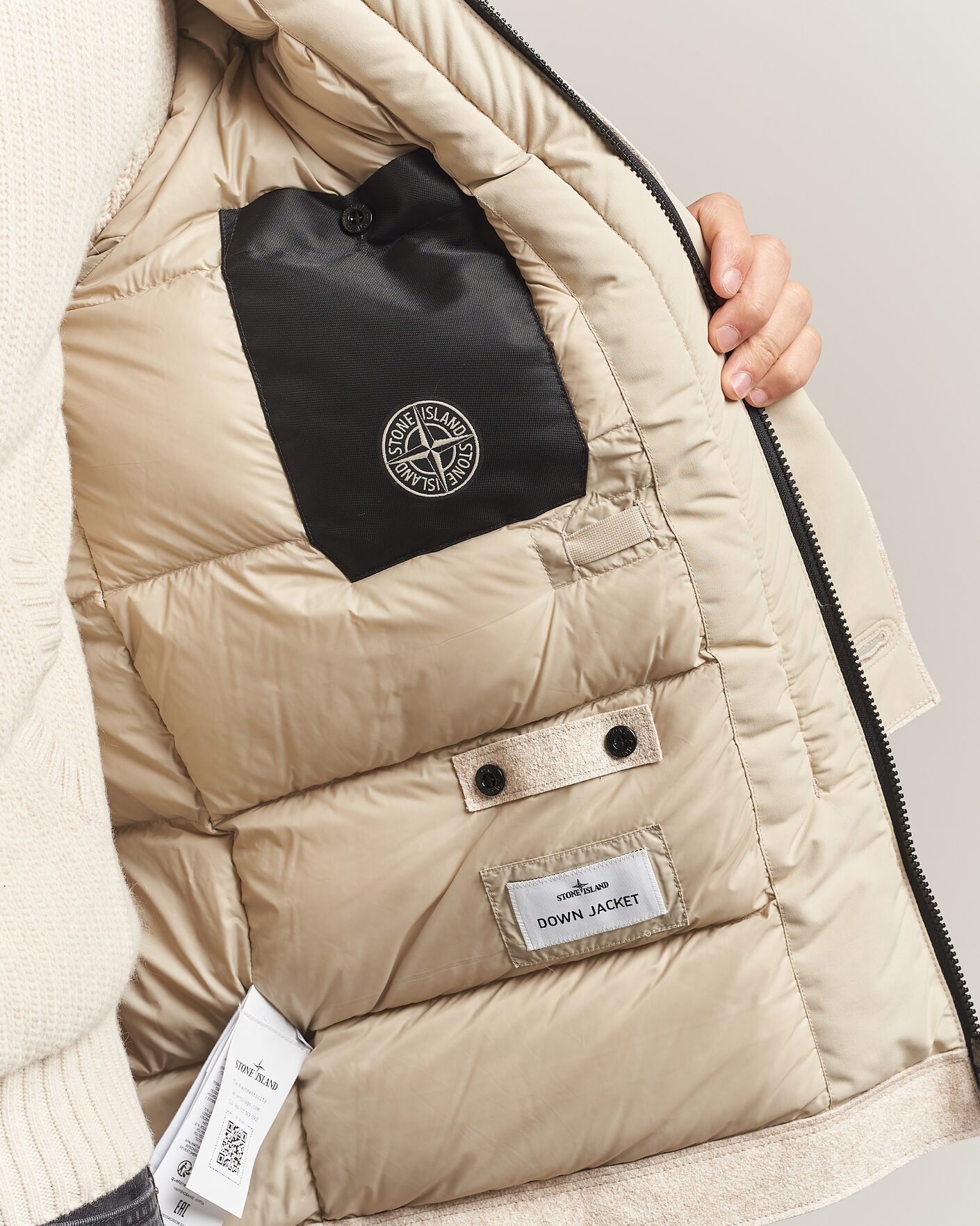 Herre | Jakker | Stone Island | Panno Coagulato Coat Biscuit