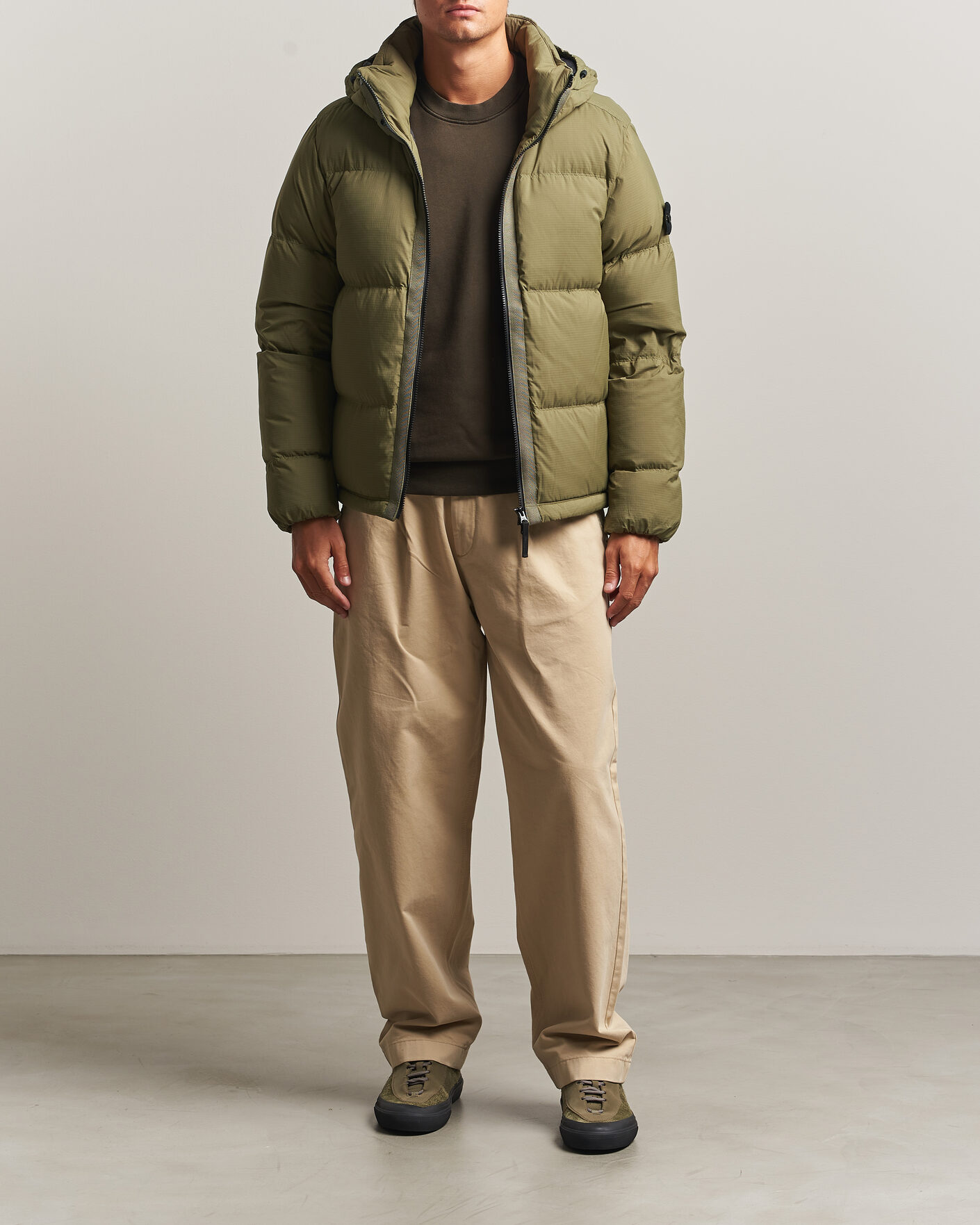Herre | Jakker | Stone Island | Matt Ripstop Cordura Down Jacket Green