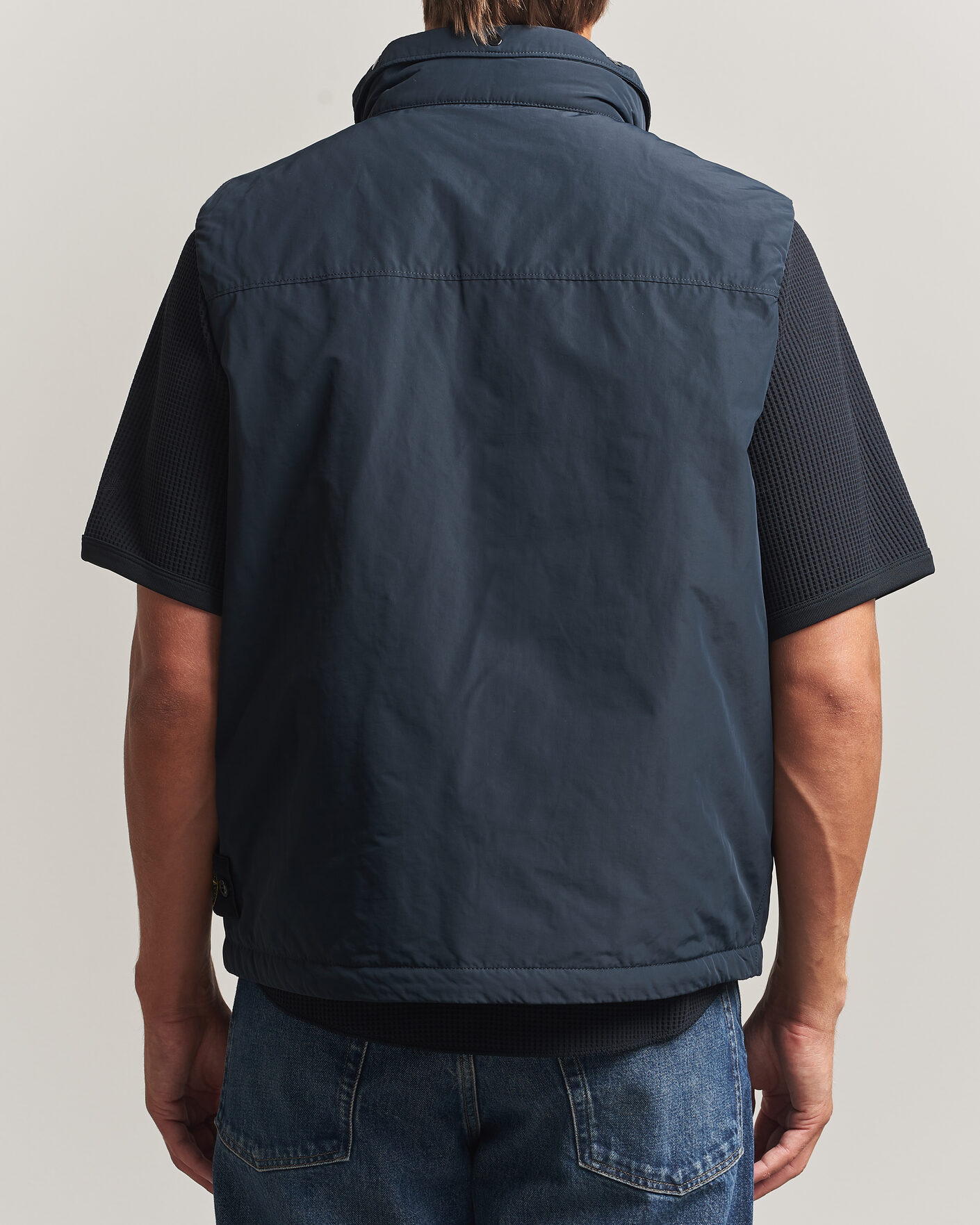 Herre | Vester | Stone Island | Micro Twill Padded Vest Navy Blue