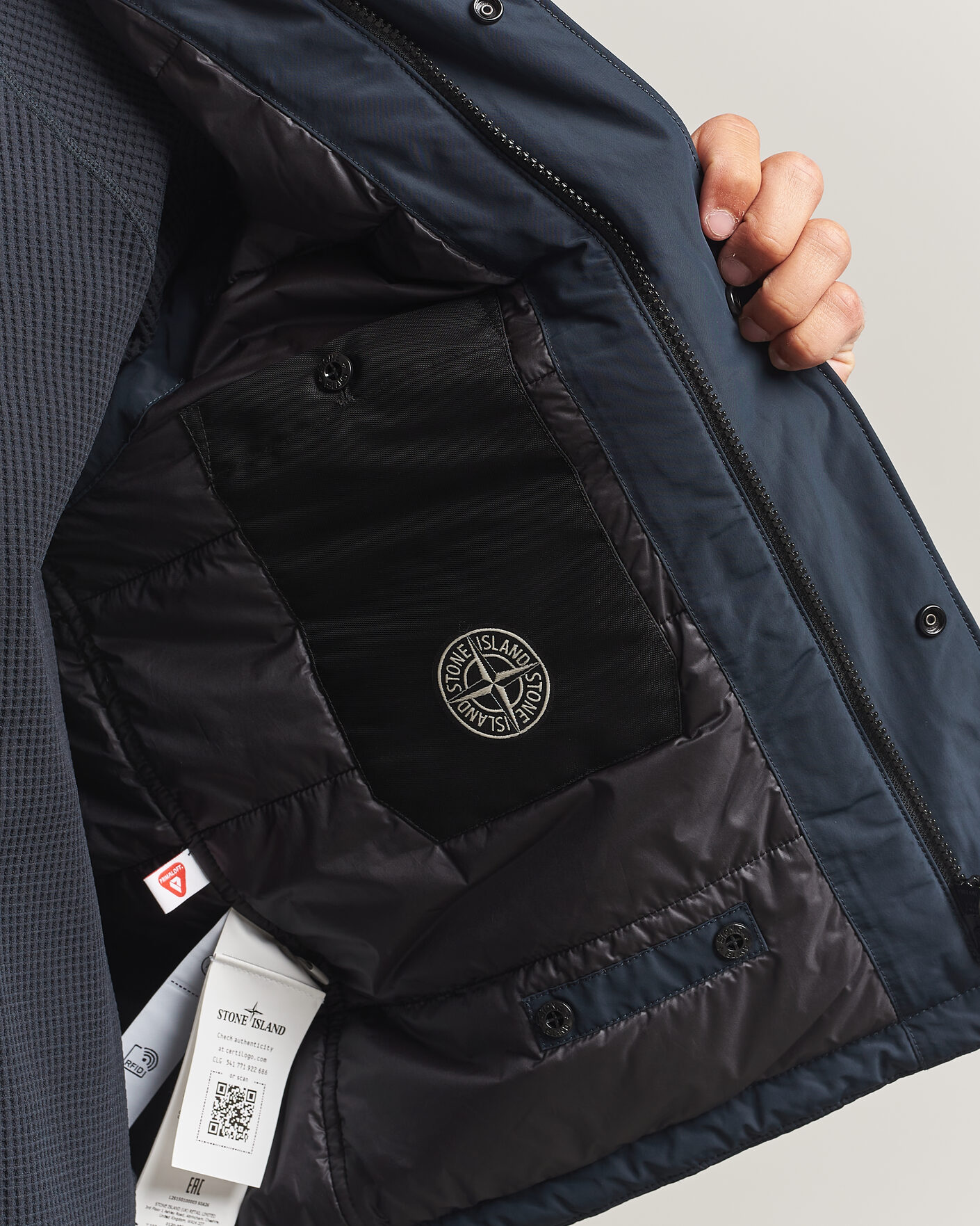 Herre | Vester | Stone Island | Micro Twill Padded Vest Navy Blue