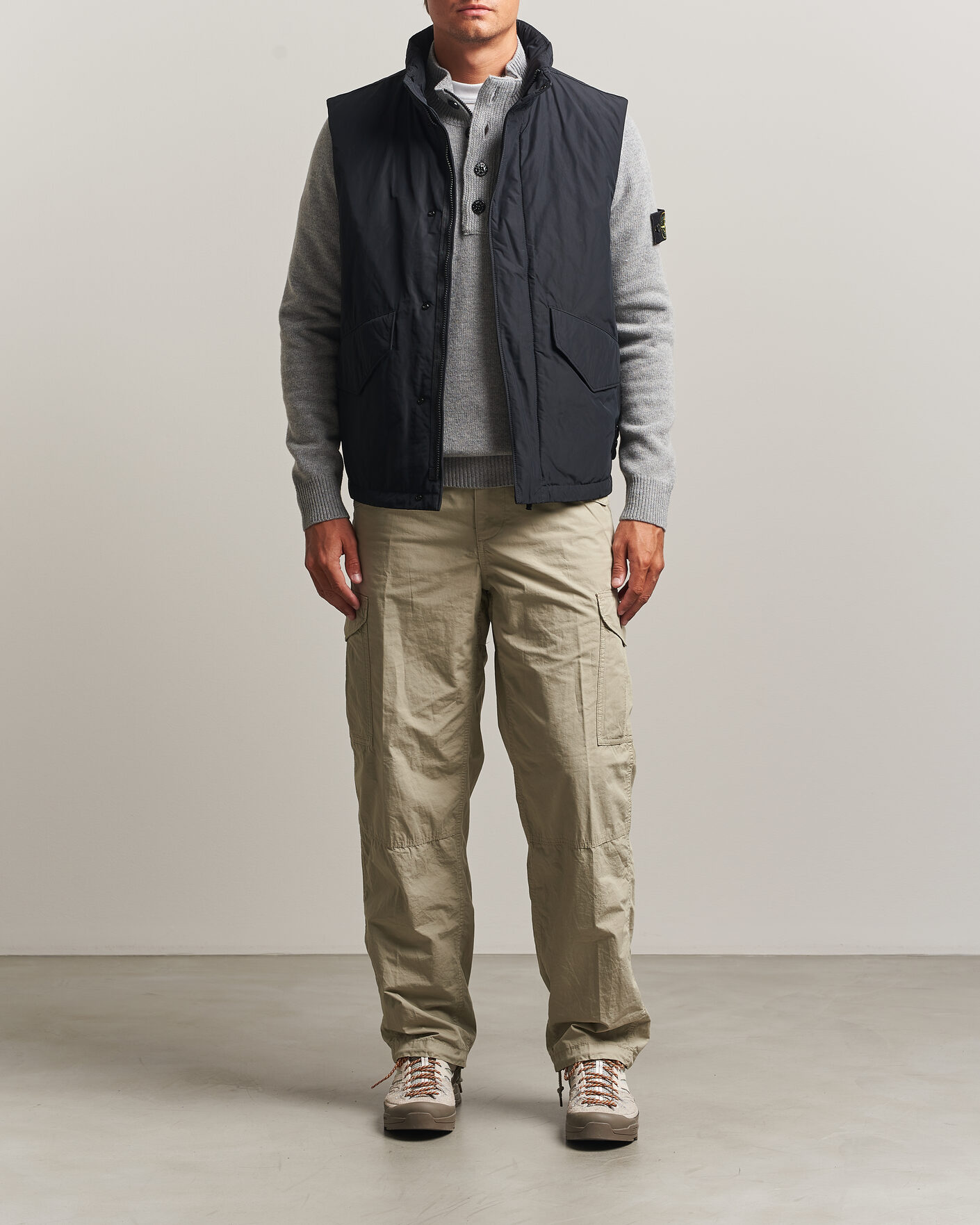 Herre | Vester | Stone Island | Micro Twill Padded Vest Black