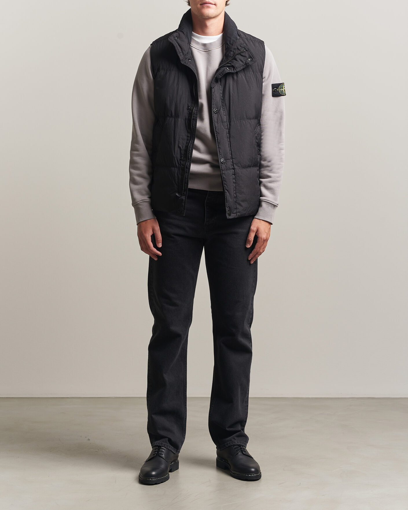 Herre | Vester | Stone Island | Crinkle Reps Down Vest Black