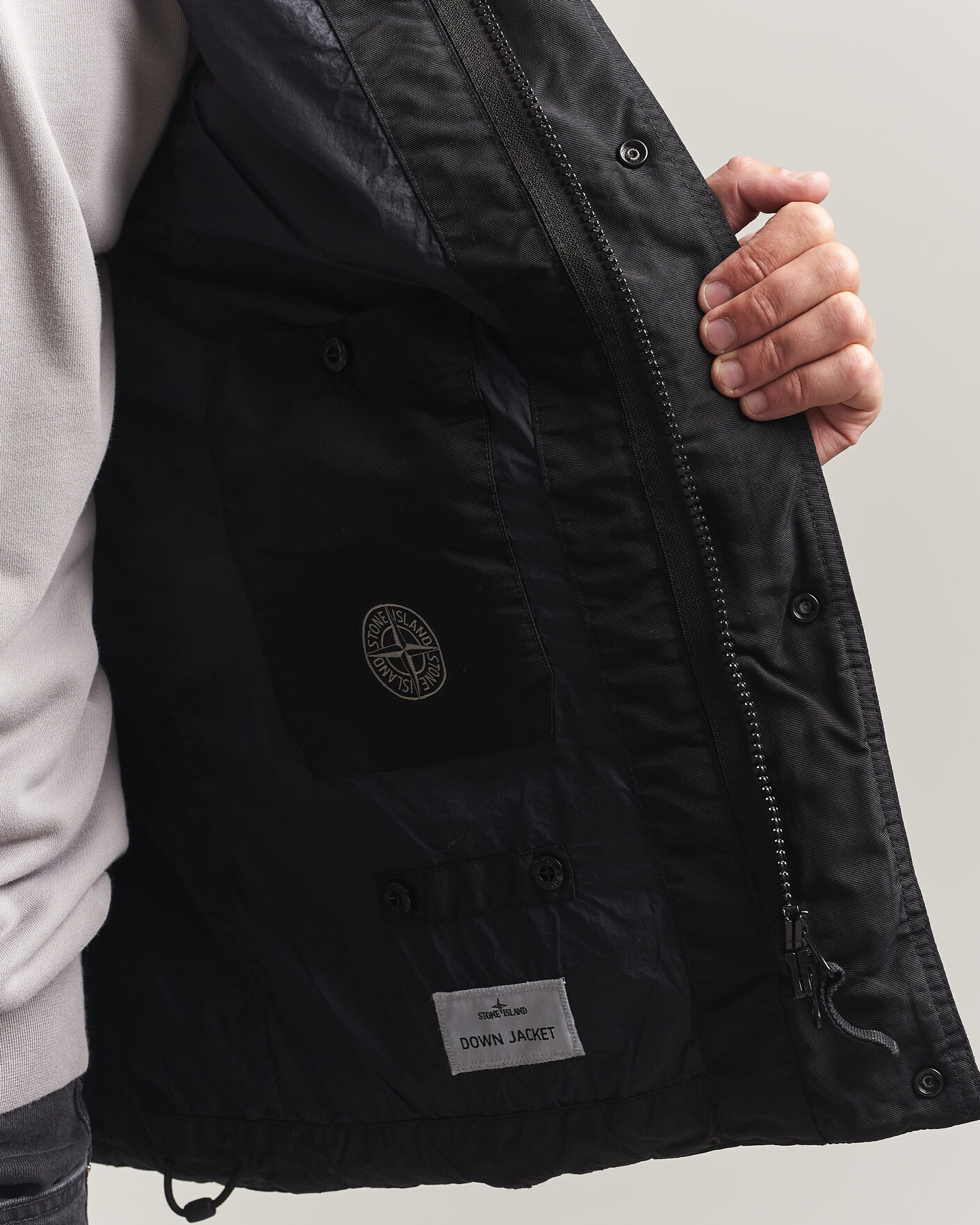 Herre | Vester | Stone Island | Crinkle Reps Down Vest Black
