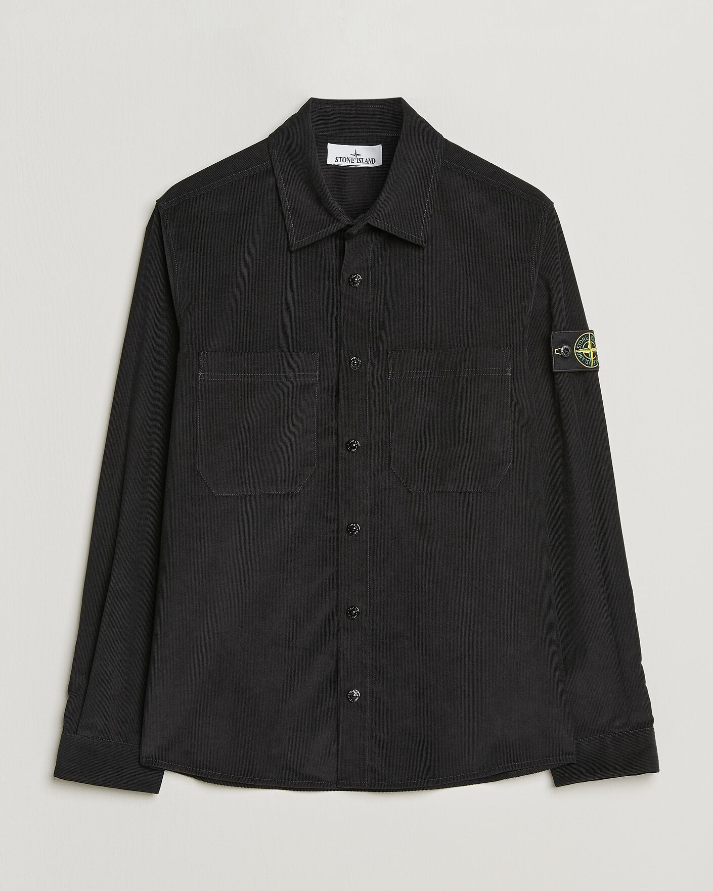 Herre | Skjorter | Stone Island | Micro Cord Overshirt Black