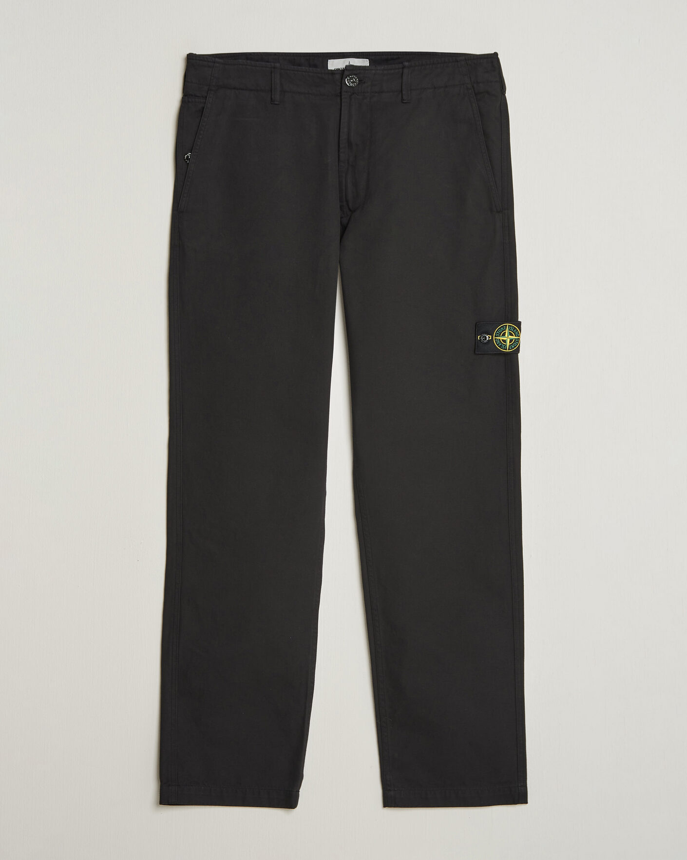 Herre | Bukser | Stone Island | Dense Cotton Twill Pants Black