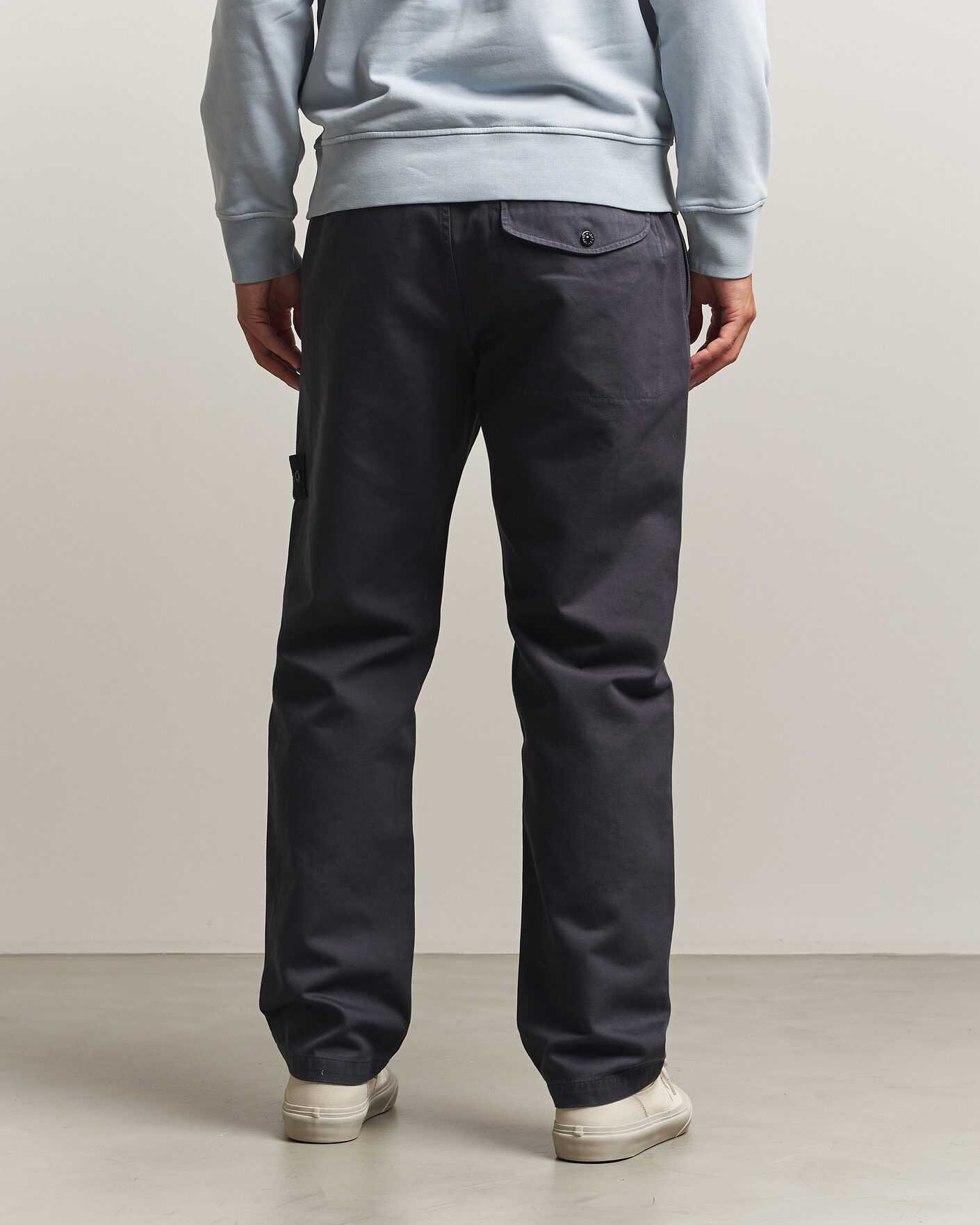 Herre | Bukser | Stone Island | Dense Cotton Twill Pants Blue Navy
