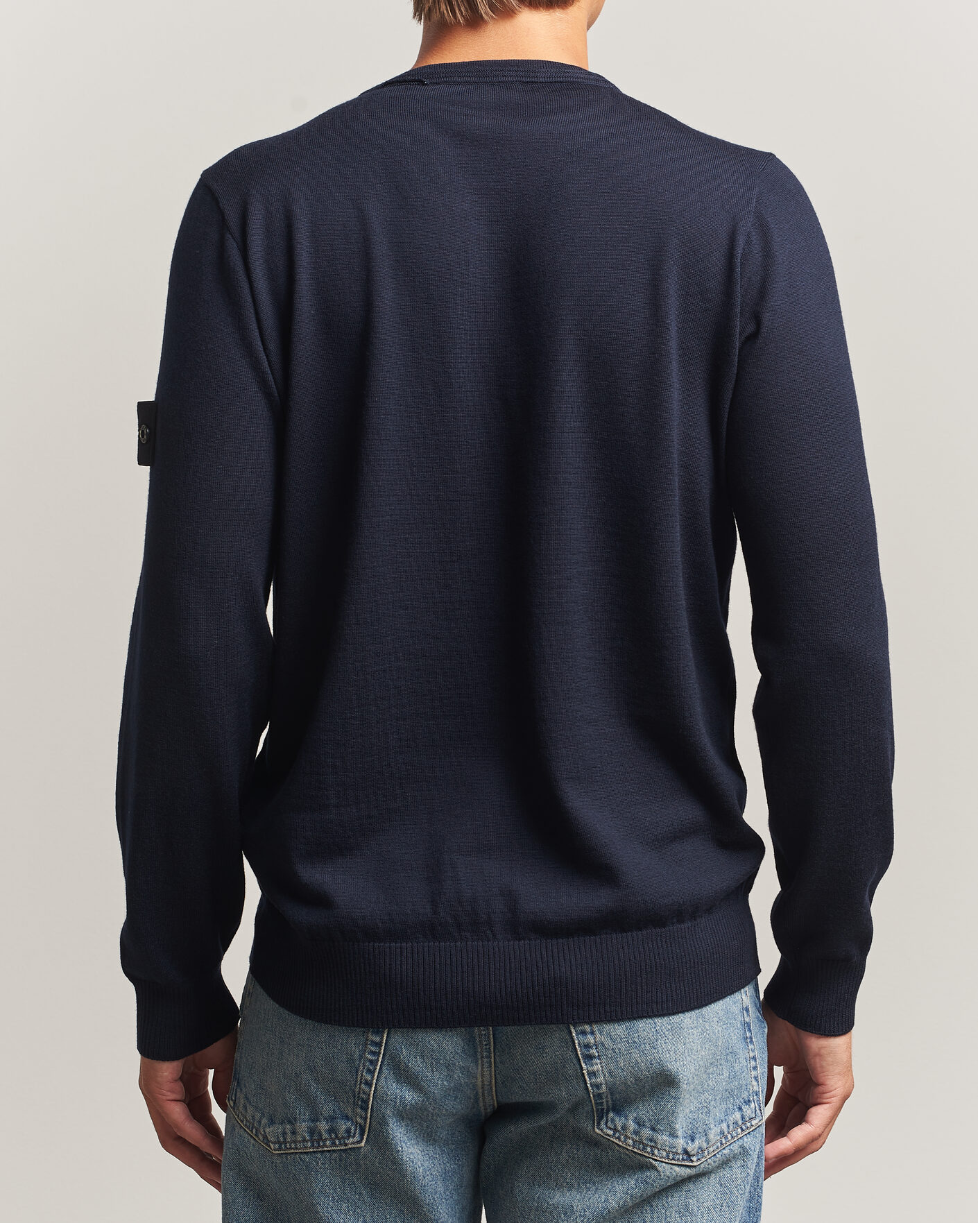 Herre | Gensere | Stone Island | Light Pure Wool Crew Neck Navy Blue