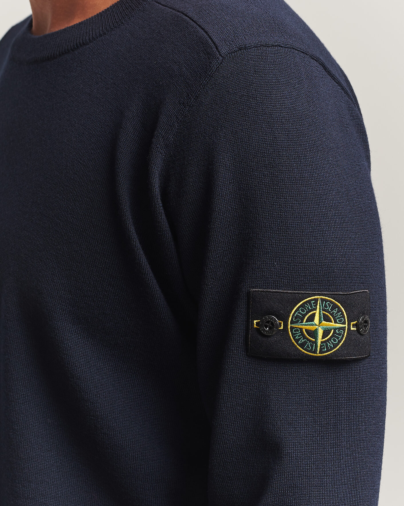 Herre | Gensere | Stone Island | Light Pure Wool Crew Neck Navy Blue