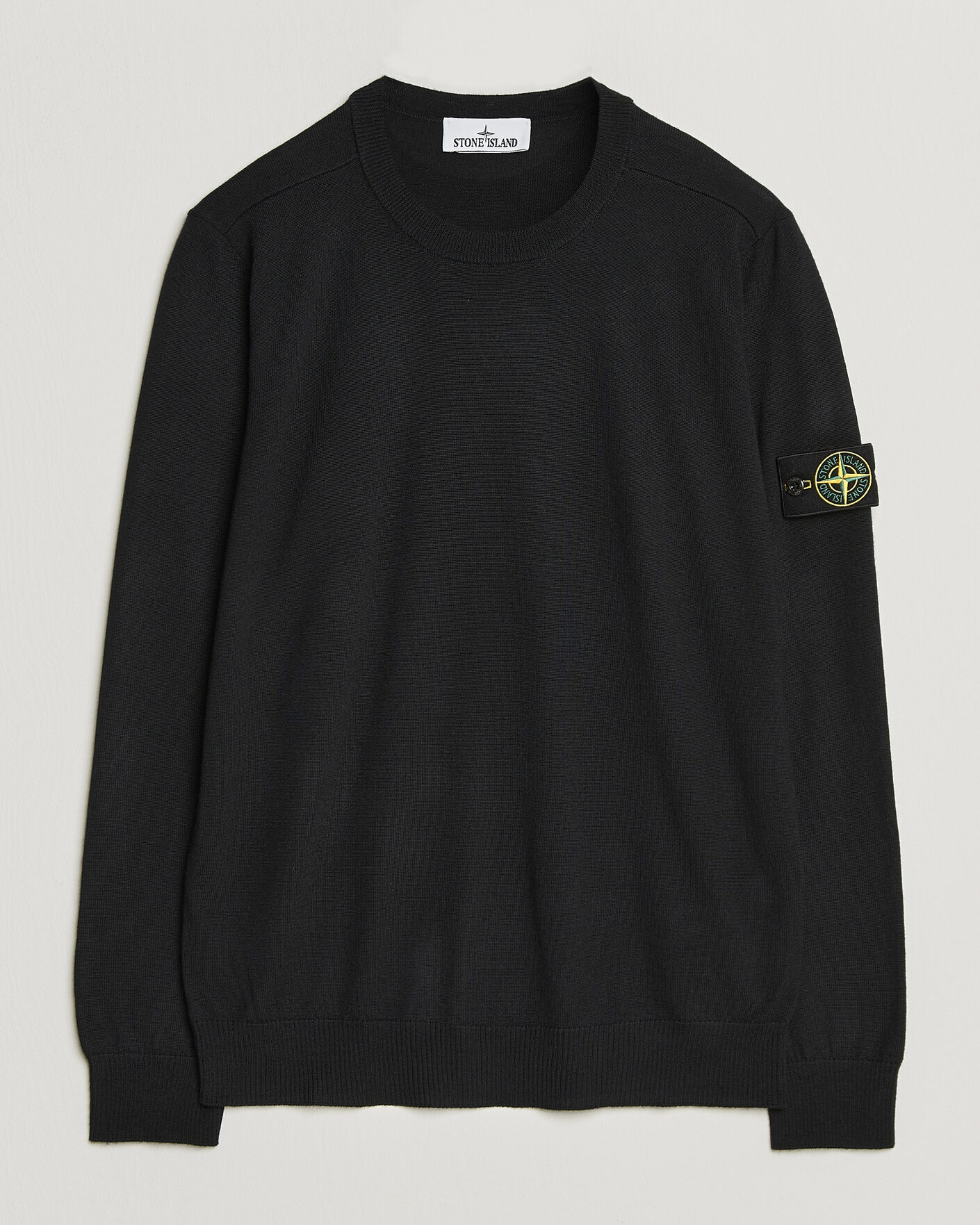 Herre | Gensere | Stone Island | Light Pure Wool Crew Neck Black