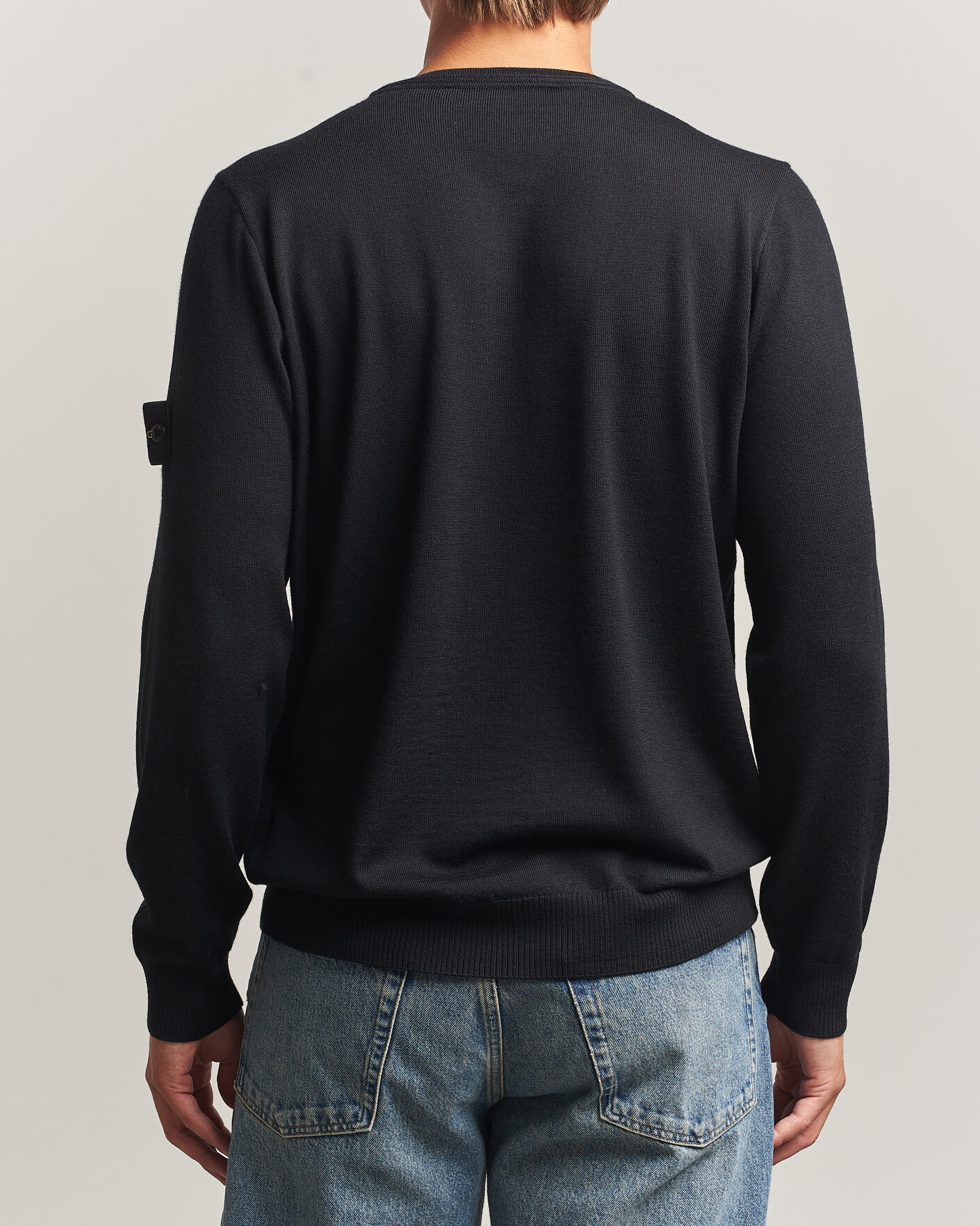 Herre | Gensere | Stone Island | Light Pure Wool Crew Neck Black