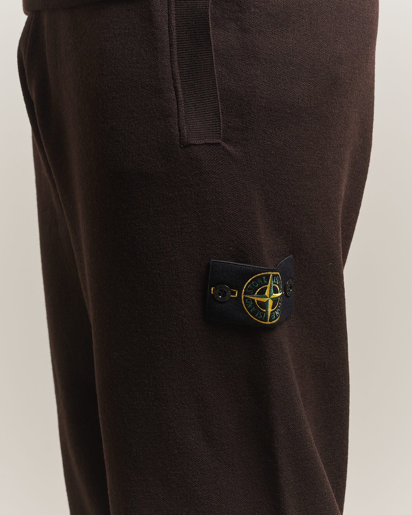 Herre | Bukser | Stone Island | Plush Stitch Stretch Wool Pants Coal Grey