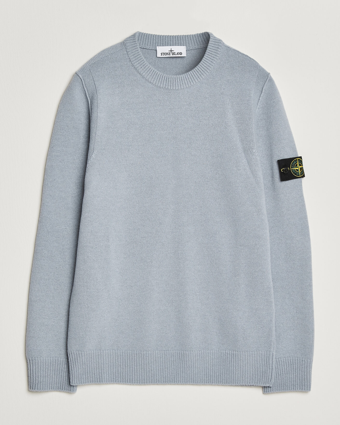 Herre | Gensere | Stone Island | Knitted Lambswool Crew Neck Ash Grey