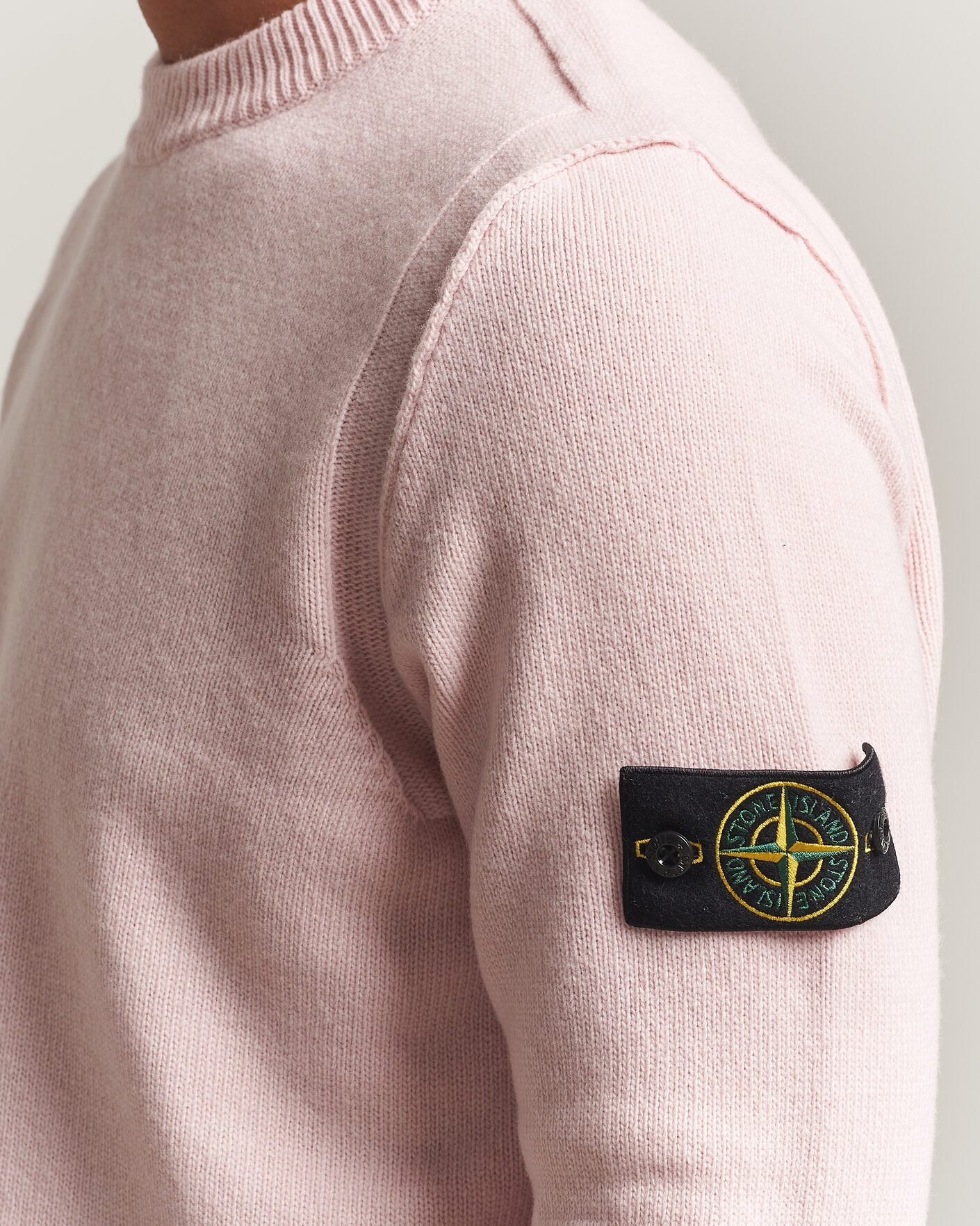 Herre | Gensere | Stone Island | Knitted Lambswool Crew Neck Antique Rose