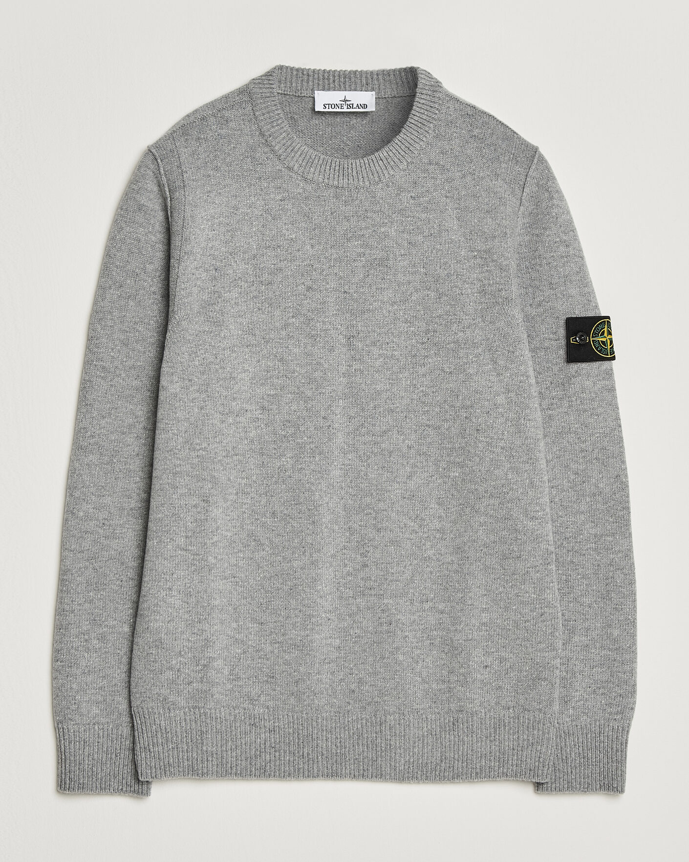 Herre | Gensere | Stone Island | Knitted Lambswool Crew Neck Grey Melange