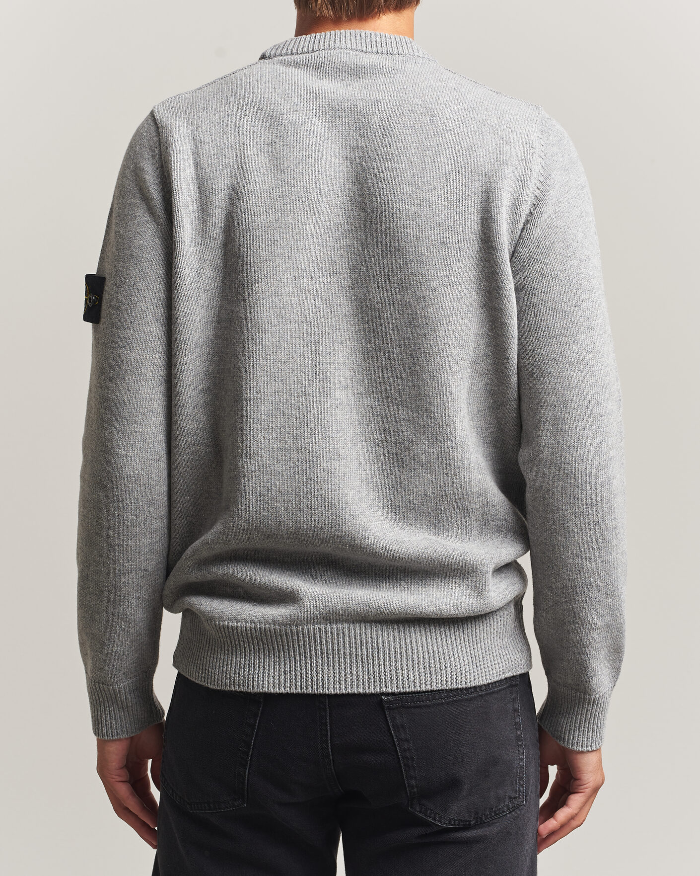 Herre | Gensere | Stone Island | Knitted Lambswool Crew Neck Grey Melange