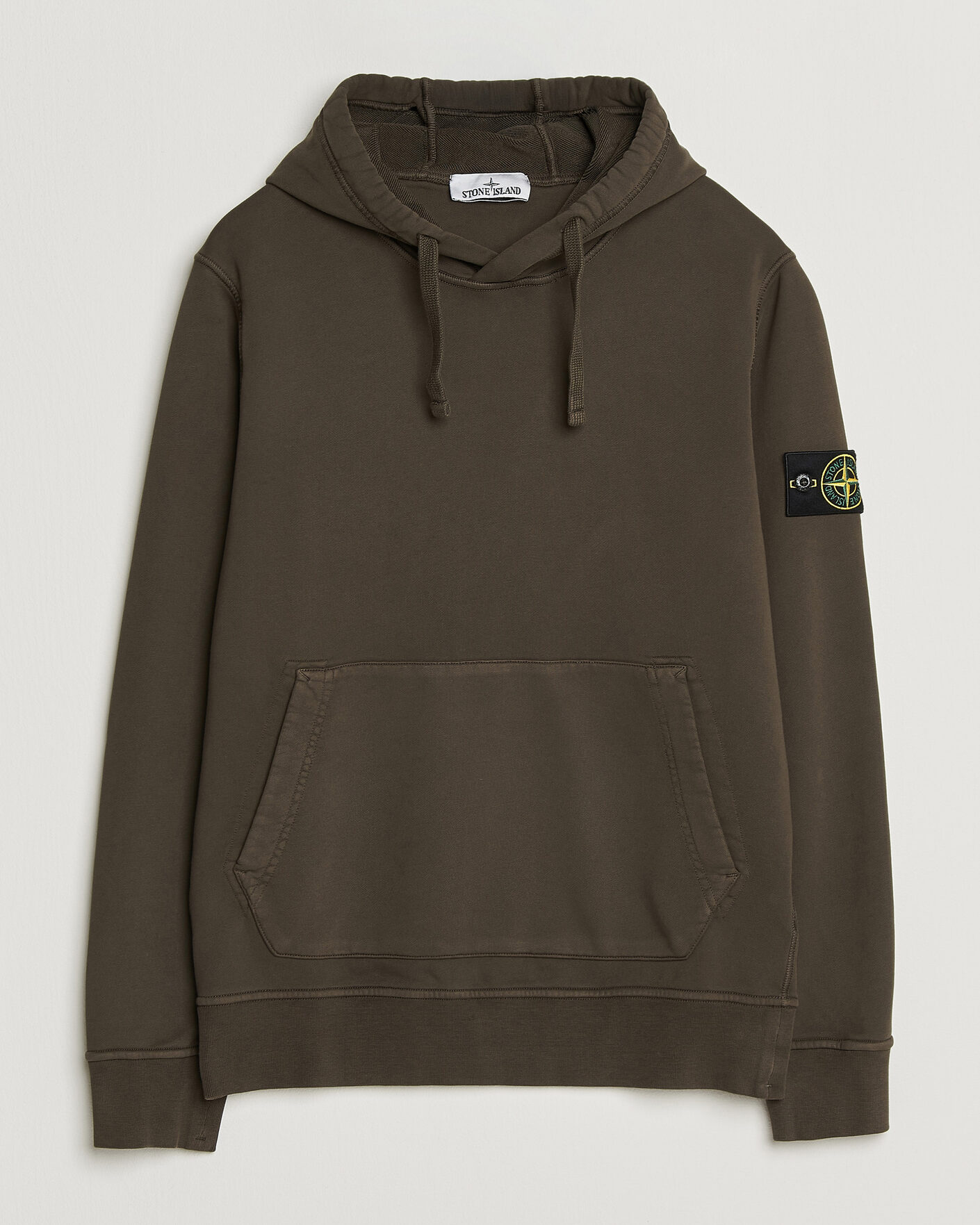 Herre | Gensere | Stone Island | Garment Dyed Fleece Hood Coal Grey