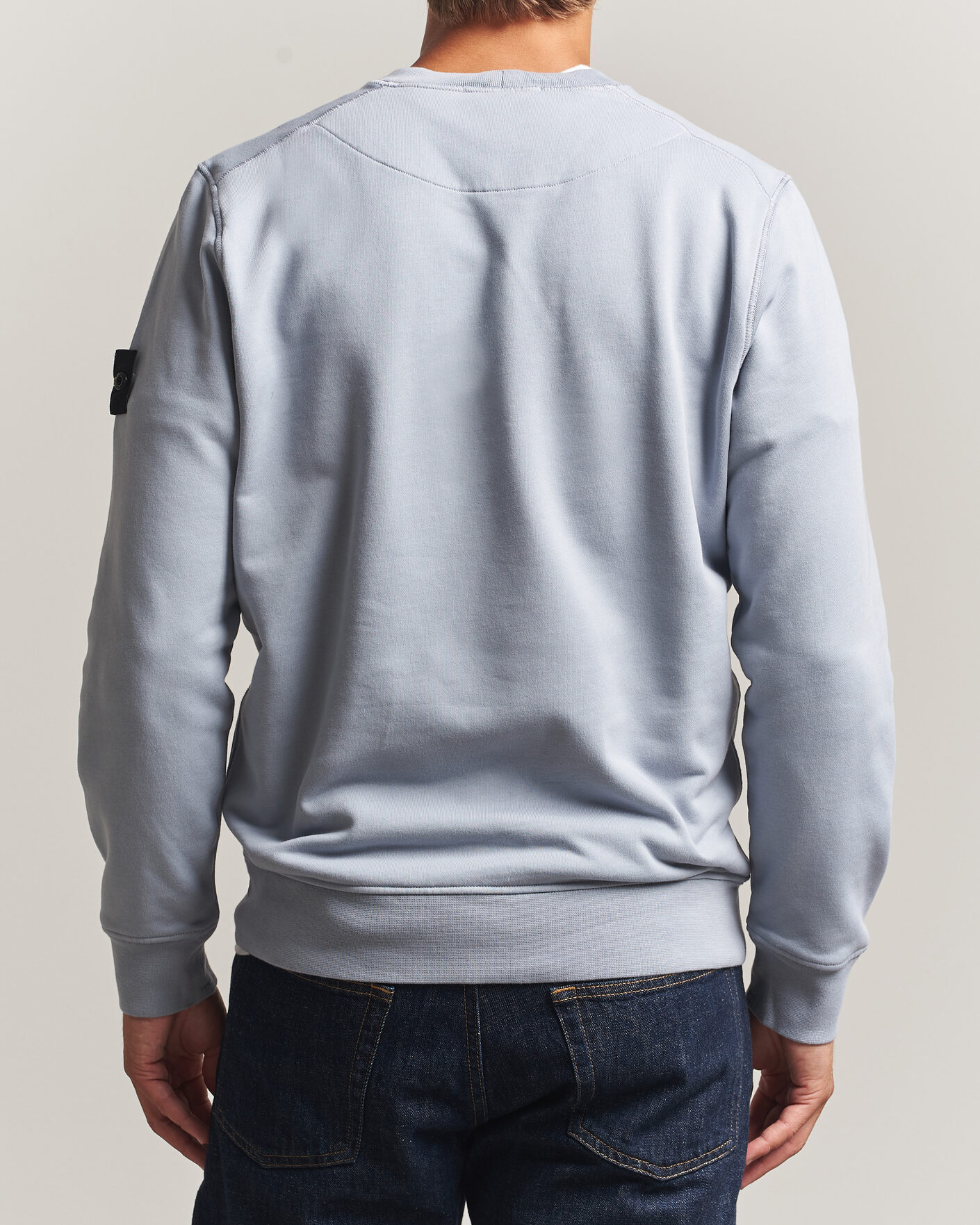 Herre | Gensere | Stone Island | Garment Dyed Fleece Sweatshirt Ash Grey