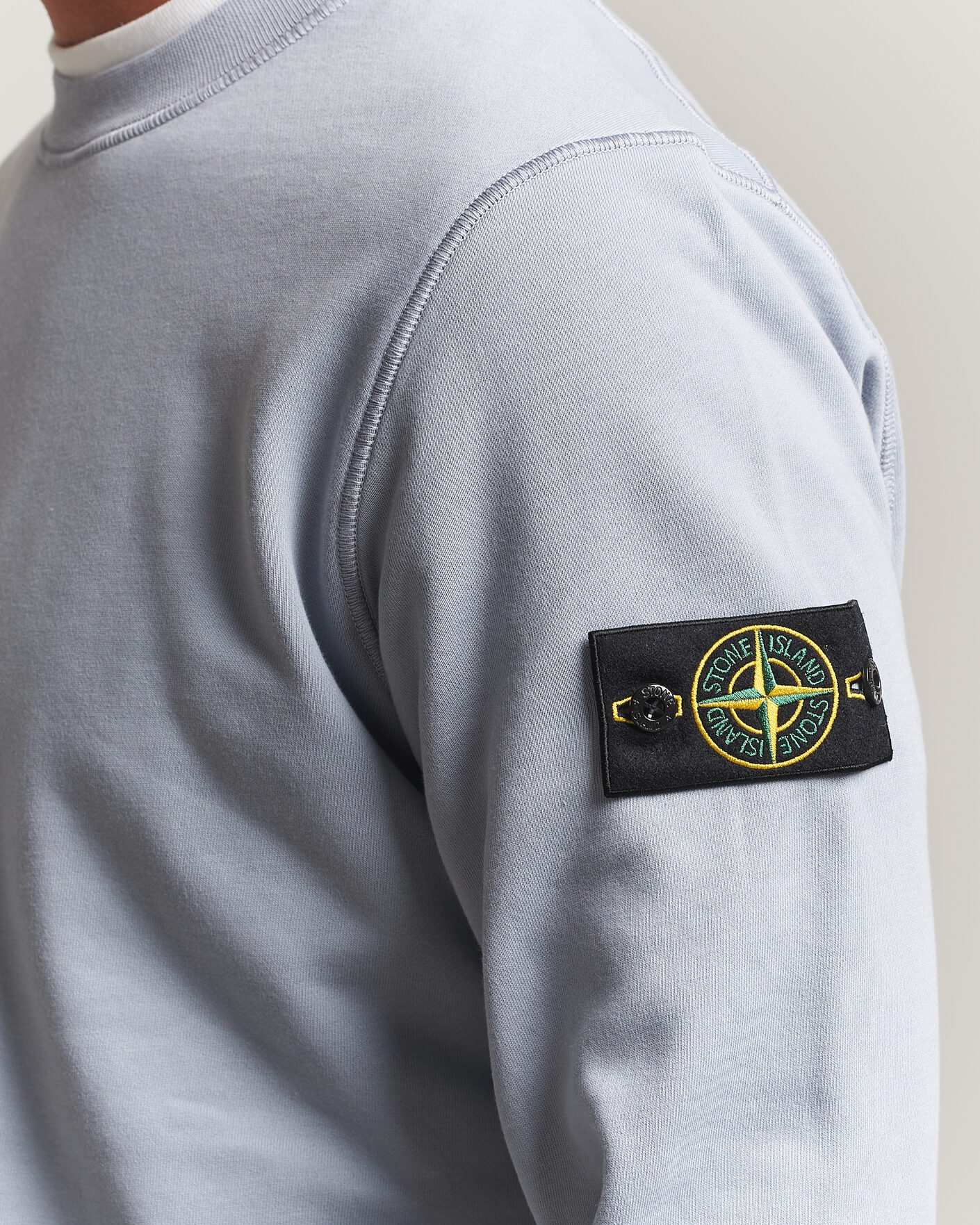 Herre | Gensere | Stone Island | Garment Dyed Fleece Sweatshirt Ash Grey