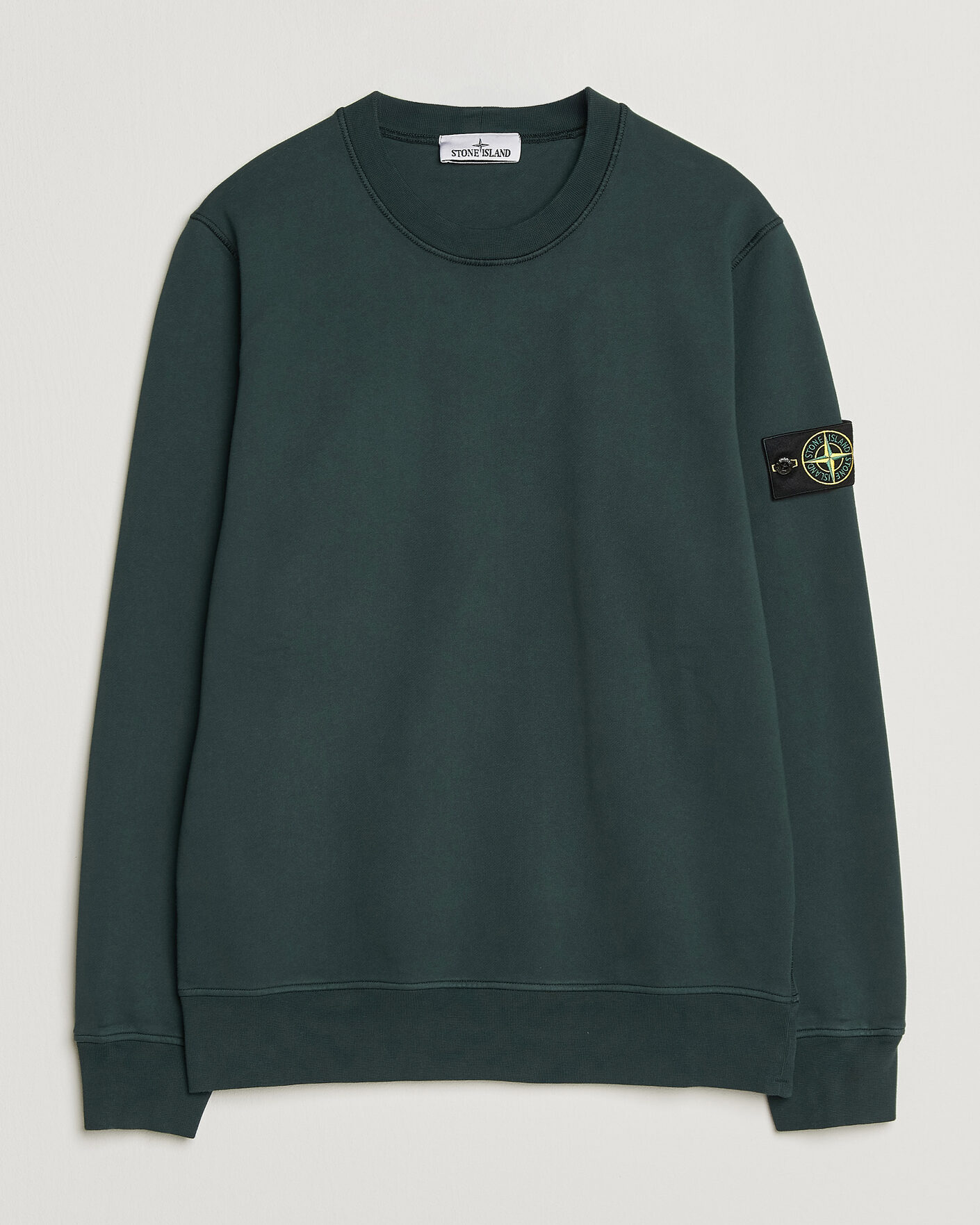 Herre | Gensere | Stone Island | Garment Dyed Fleece Sweatshirt Dark Green