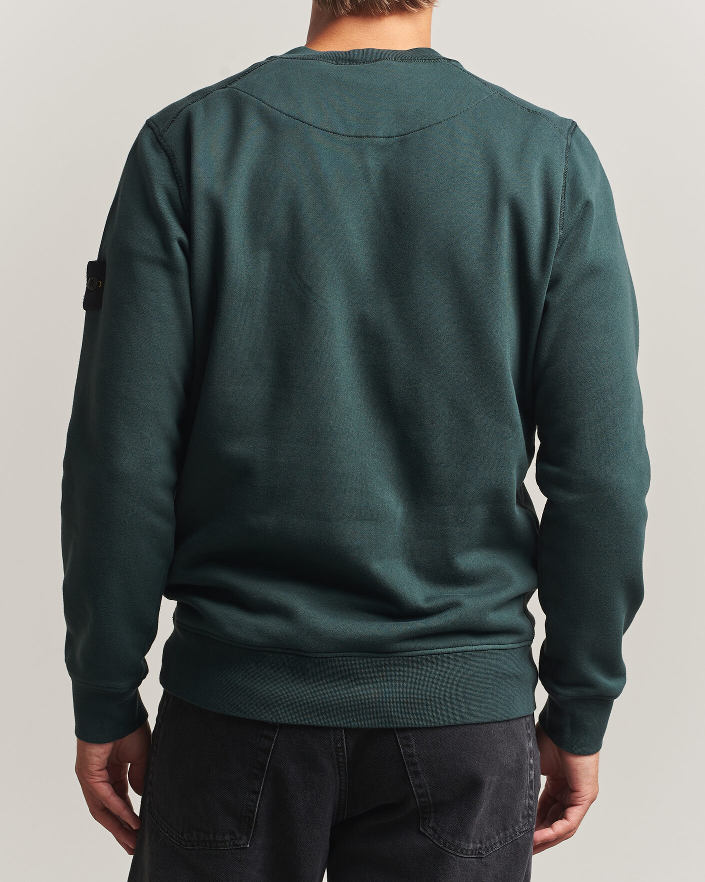 Herre | Gensere | Stone Island | Garment Dyed Fleece Sweatshirt Dark Green