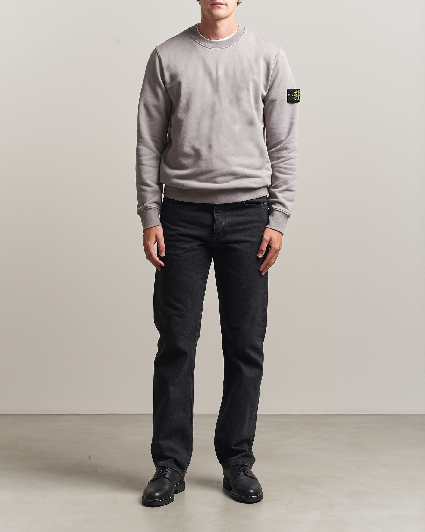 Herre | Gensere | Stone Island | Garment Dyed Fleece Sweatshirt Grey