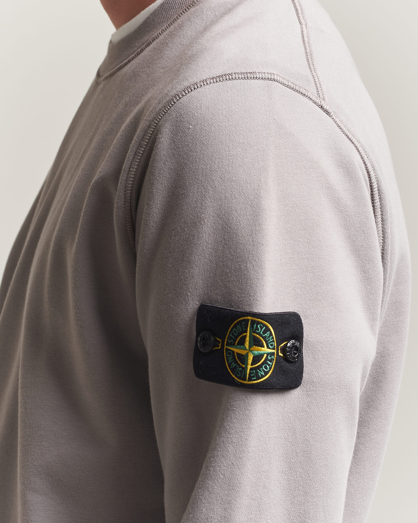 Herre | Gensere | Stone Island | Garment Dyed Fleece Sweatshirt Grey
