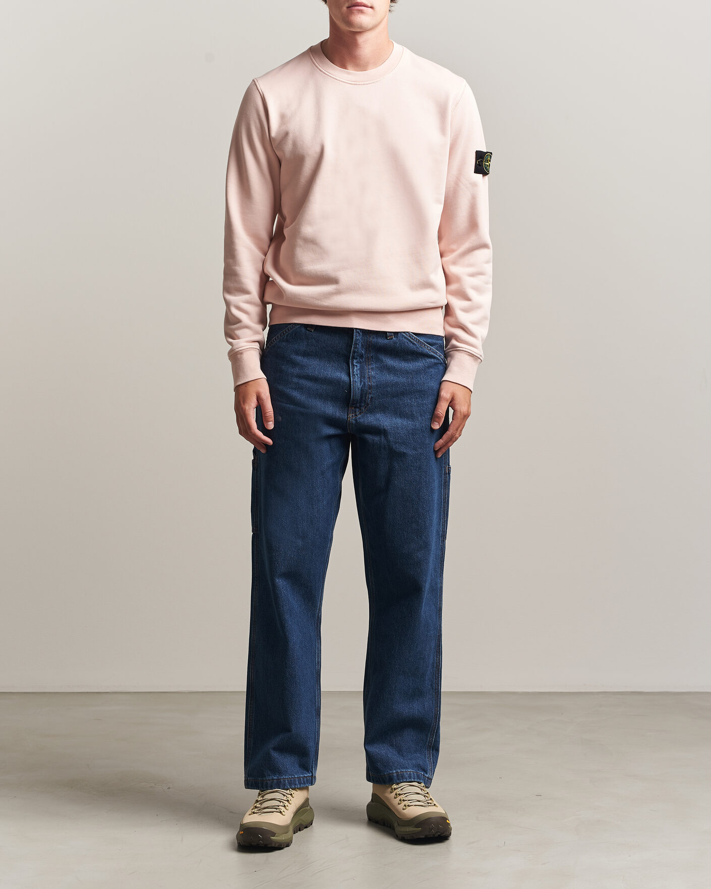 Herre | Gensere | Stone Island | Garment Dyed Fleece Sweatshirt Antique Rose