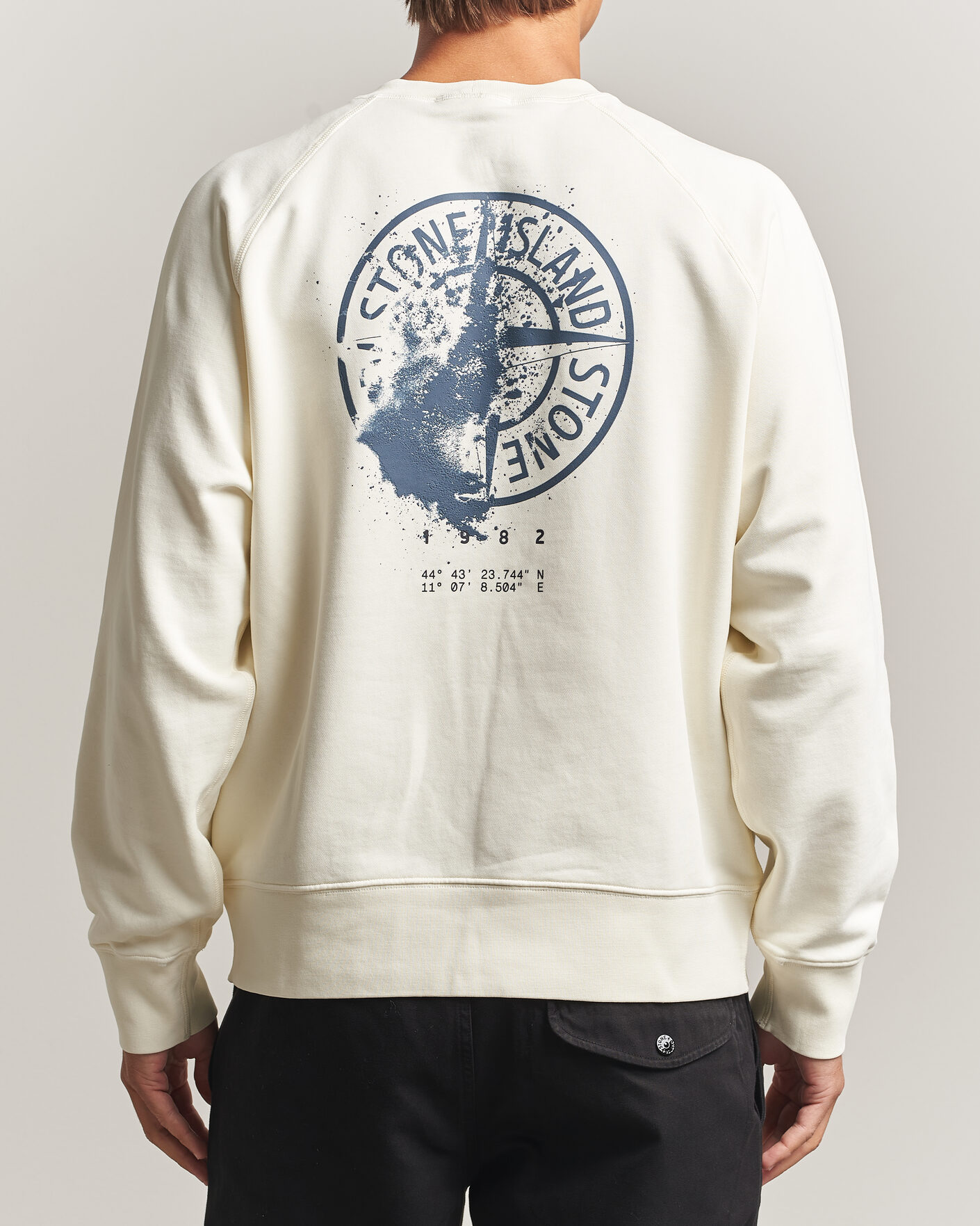 Herre | Gensere | Stone Island | Garment Dyed Fleece Desert Print Sweatshirt Ivory