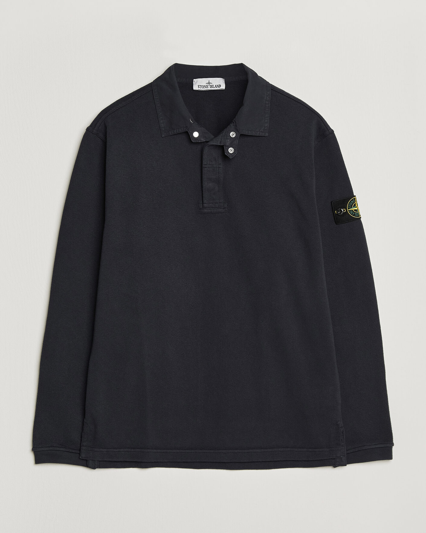 Herre | Gensere | Stone Island | Heavy Cotton Jersey Polo Blue Navy