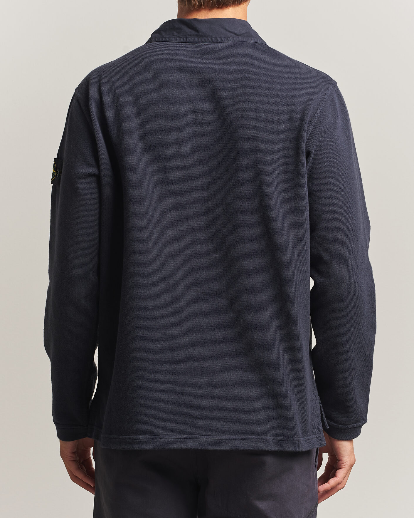 Herre | Gensere | Stone Island | Heavy Cotton Jersey Polo Blue Navy
