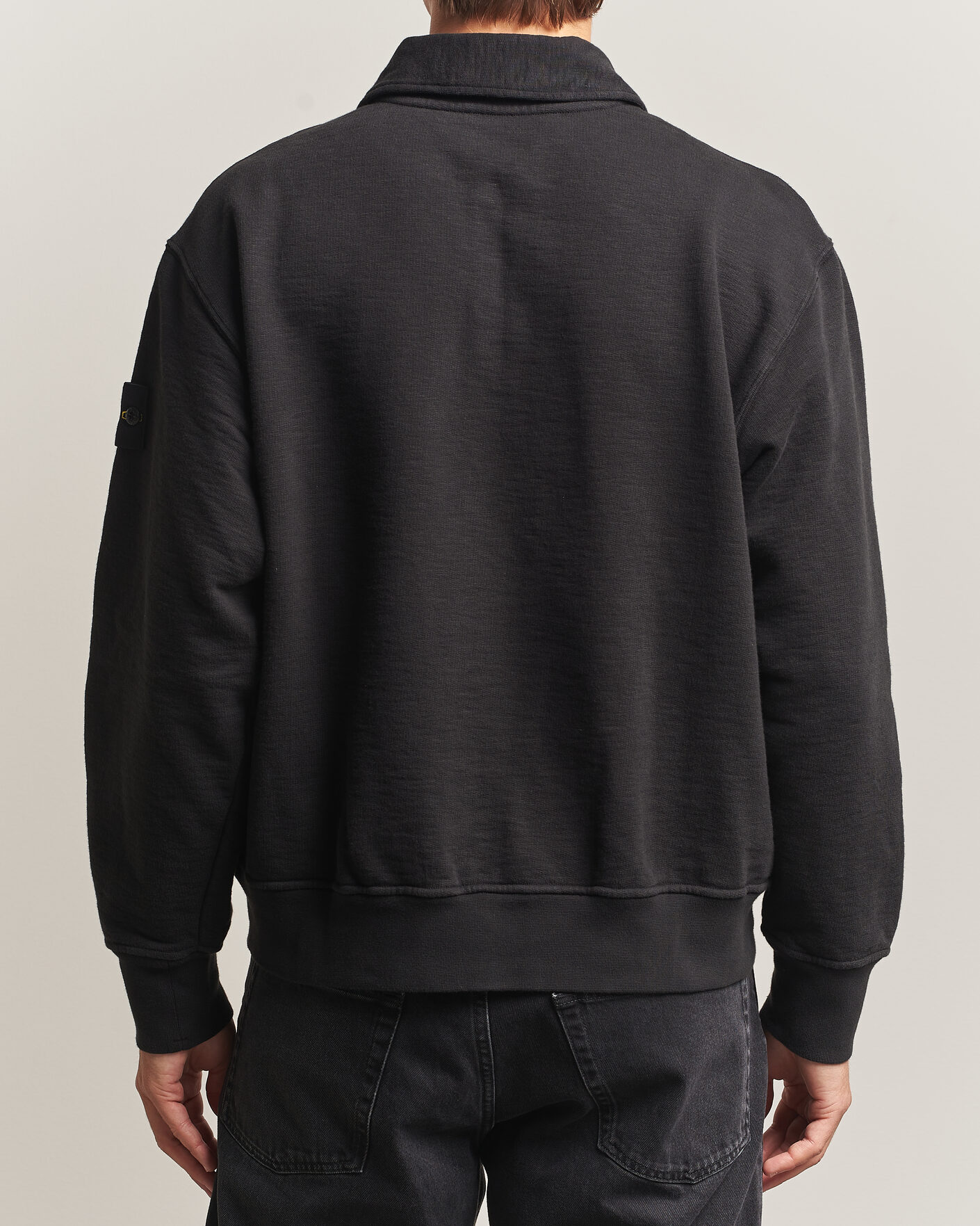 Herre | Gensere | Stone Island | Tubular Cotton Fleece Polo Black