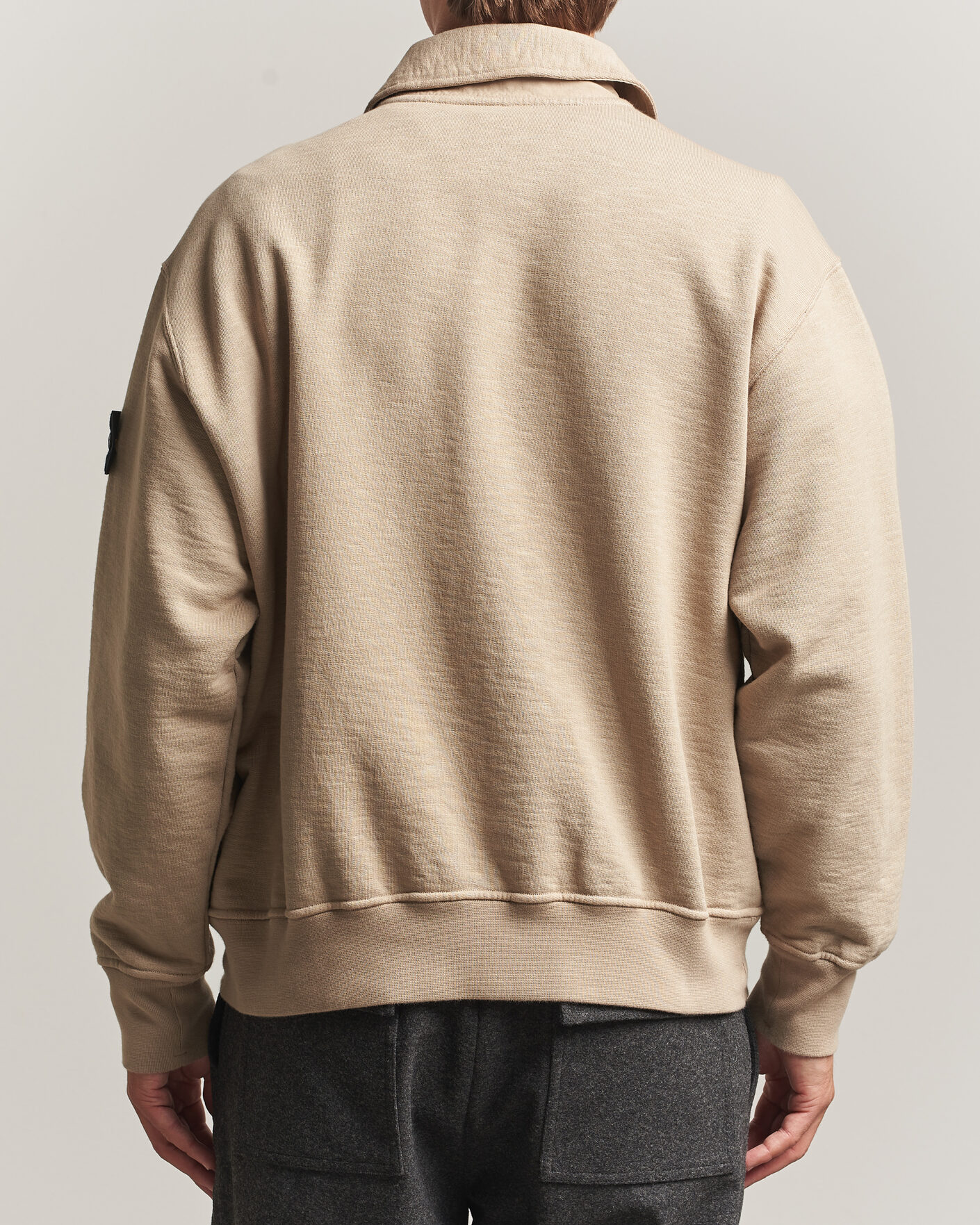 Herre | Gensere | Stone Island | Tubular Cotton Fleece Polo Biscuit