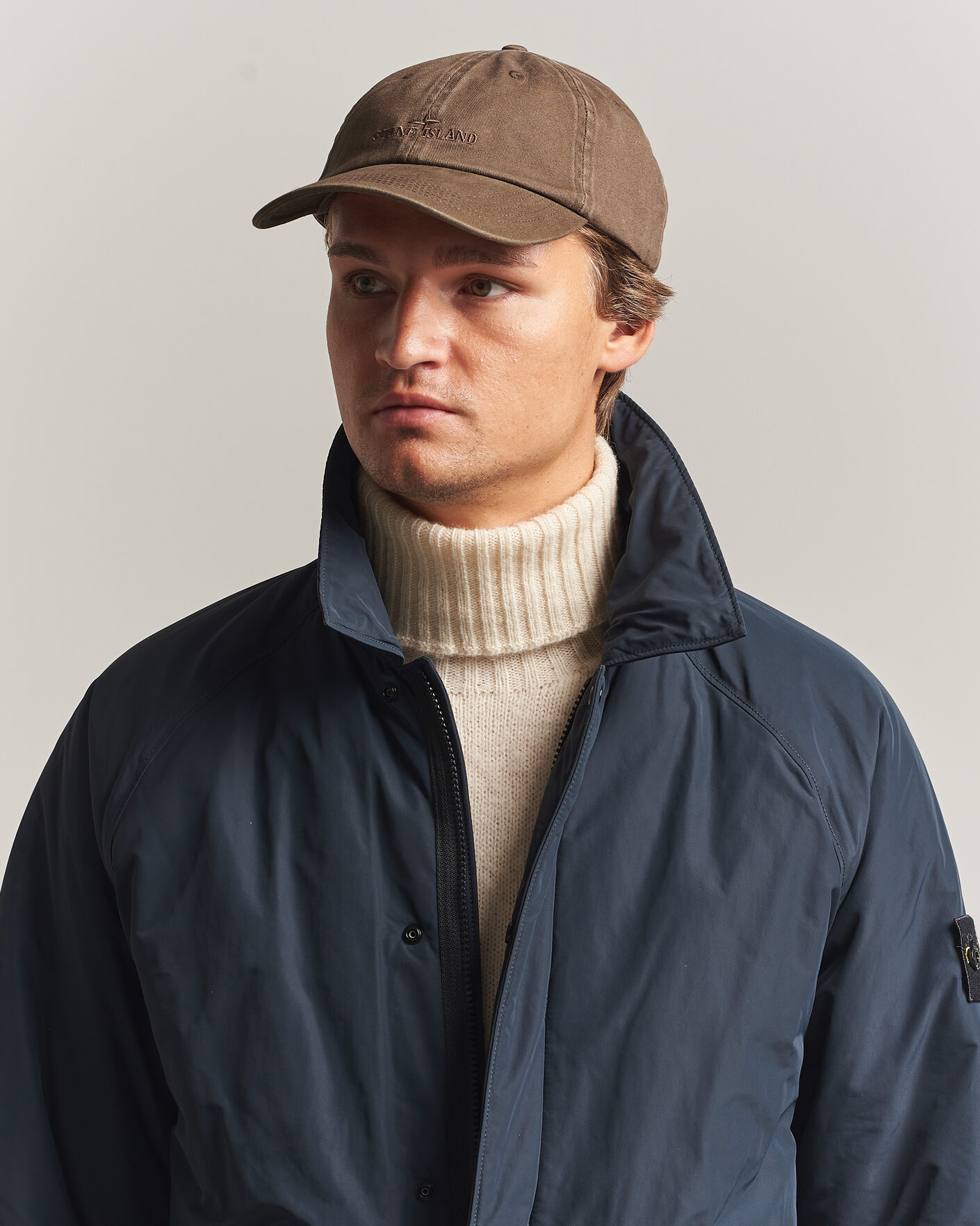 Herre | Hatter og capser | Stone Island | Brushed Cotton Gabardine Cap Umber