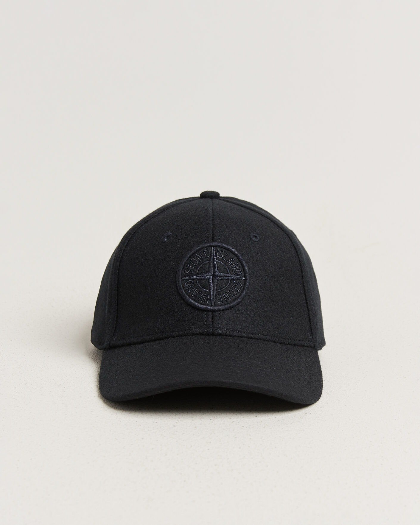 Herre | Hatter og capser | Stone Island | Wool/Nylon Flannel Cap Navy Blue
