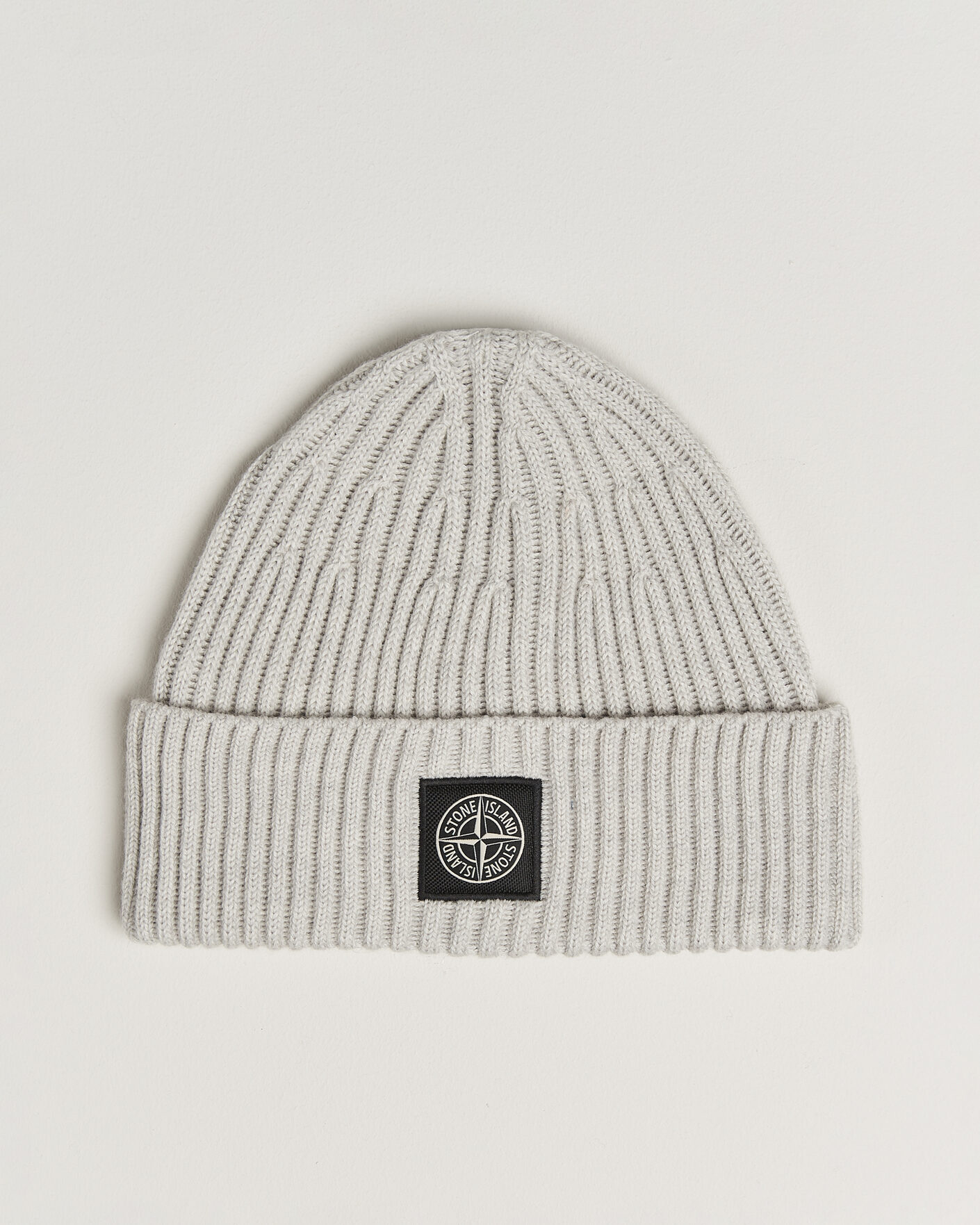 Herre | Luer | Stone Island | Full Rib Wool Hat Sand Melange