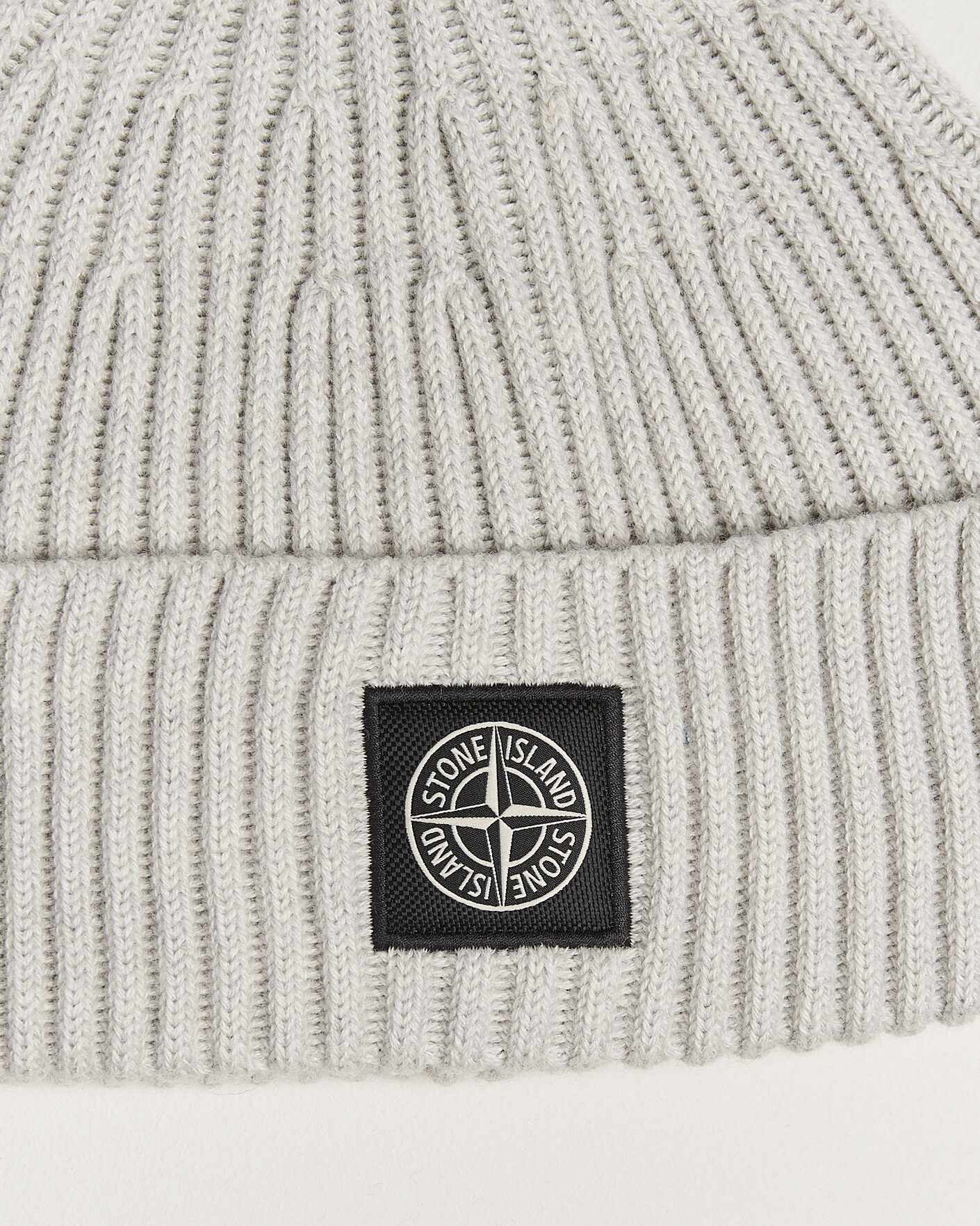 Herre | Luer | Stone Island | Full Rib Wool Hat Sand Melange