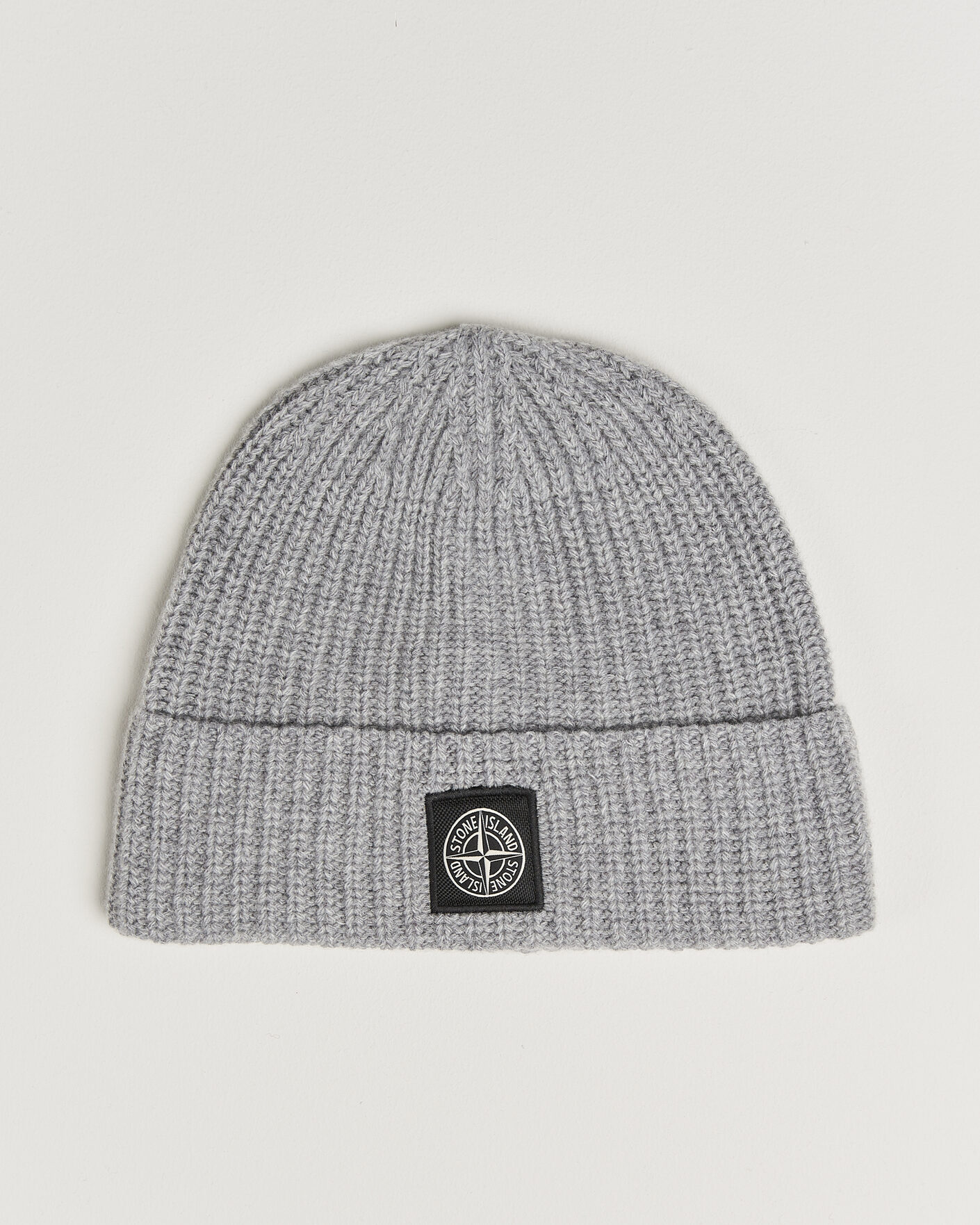 Herre | Luer | Stone Island | Geelong Wool Hat Grey Melange