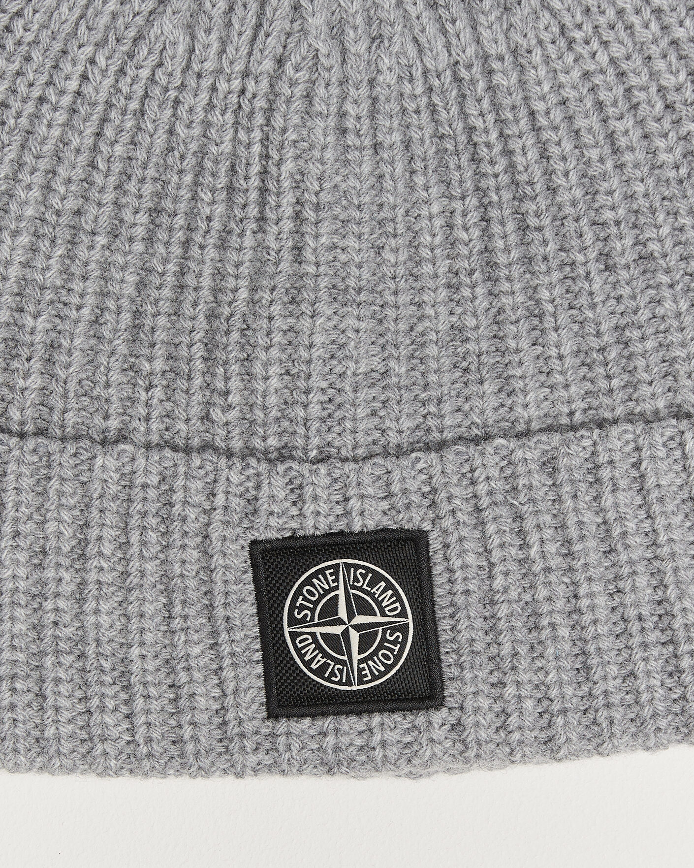 Herre | Luer | Stone Island | Geelong Wool Hat Grey Melange