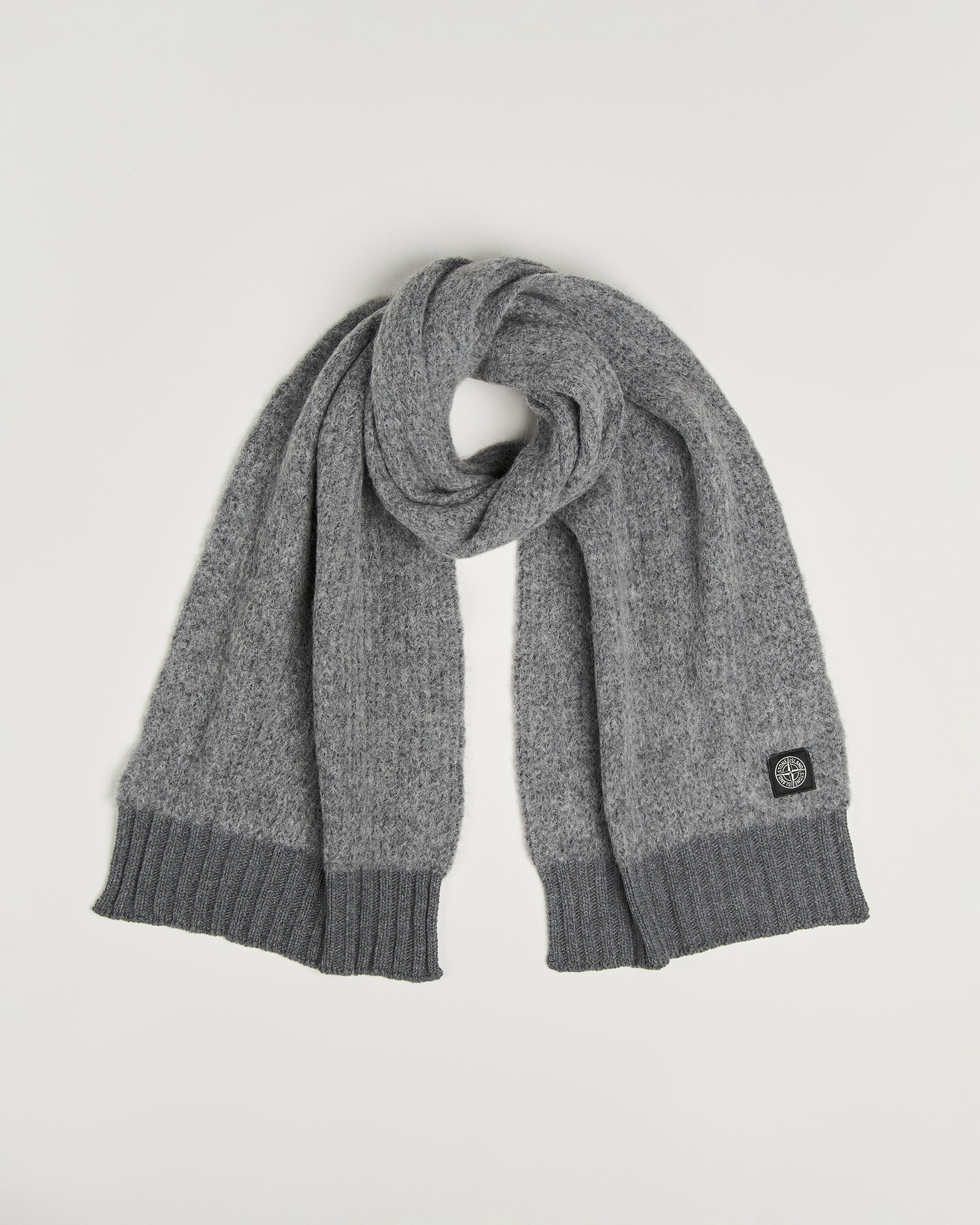 Herre | Skjerf | Stone Island | Baby Alpaca Blend Scarf Grey Melange