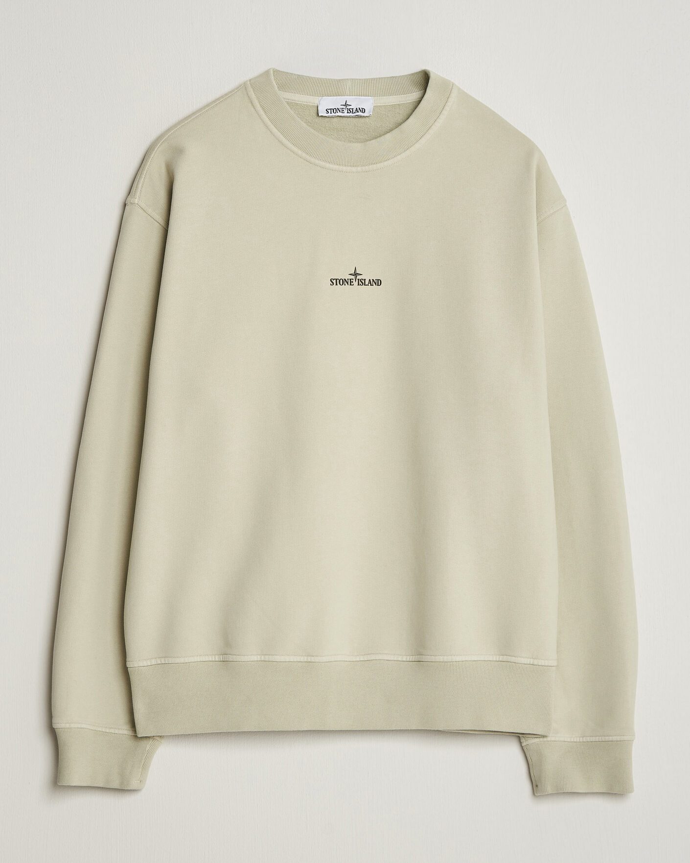 Herre | Gensere | Stone Island | Cotton Fleece Blurred Compas Print Sweatshirt Sand
