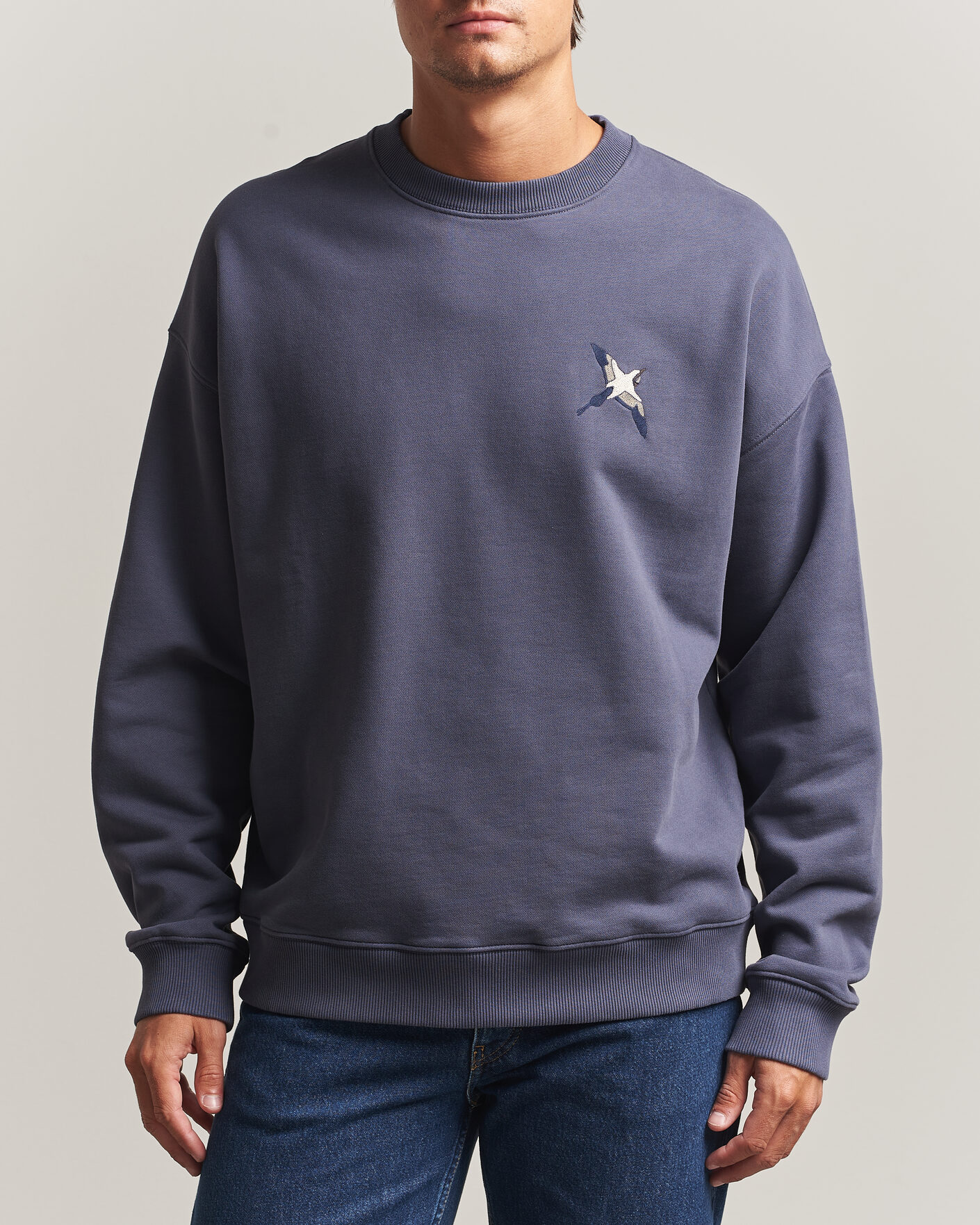 Herre | Gensere | Axel Arigato | Micro Bee Bird Sweatshirt Smoke Grey