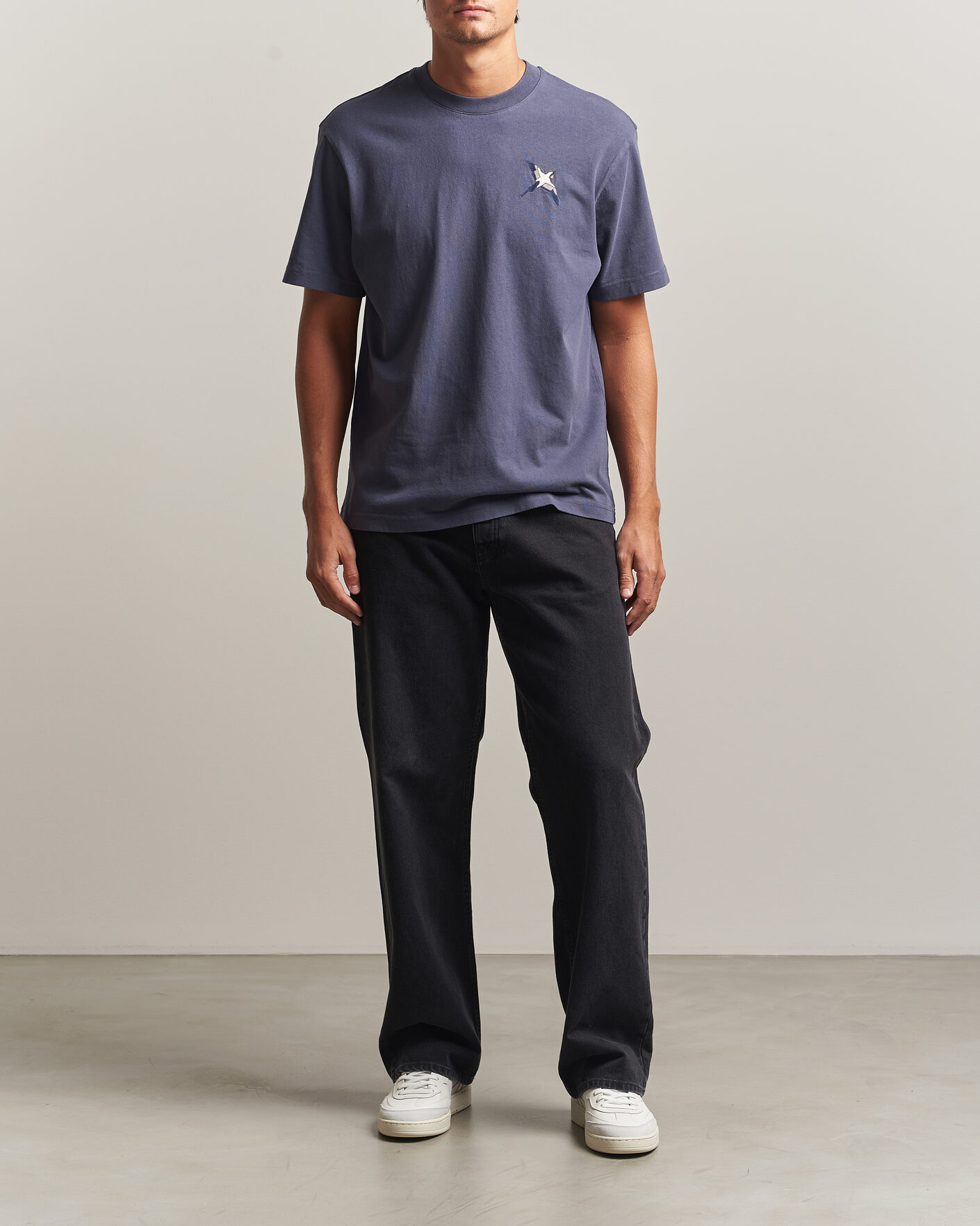 Herre | T-Shirts | Axel Arigato | Micro Bee Birt T-Shirt Smoke Grey